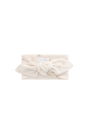 Organic Cotton Pointelle Headband - Sweet Magnolia Simple