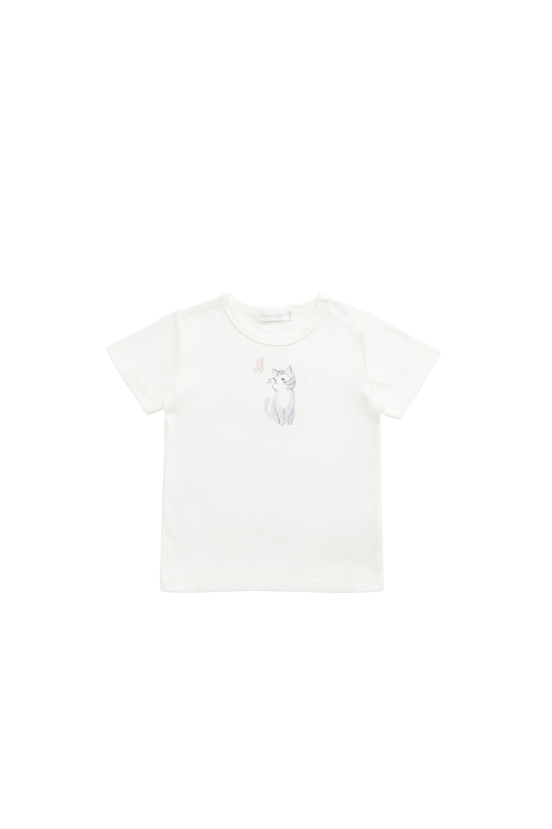 Pima Cotton Aude Tee - Little Moon Parchment