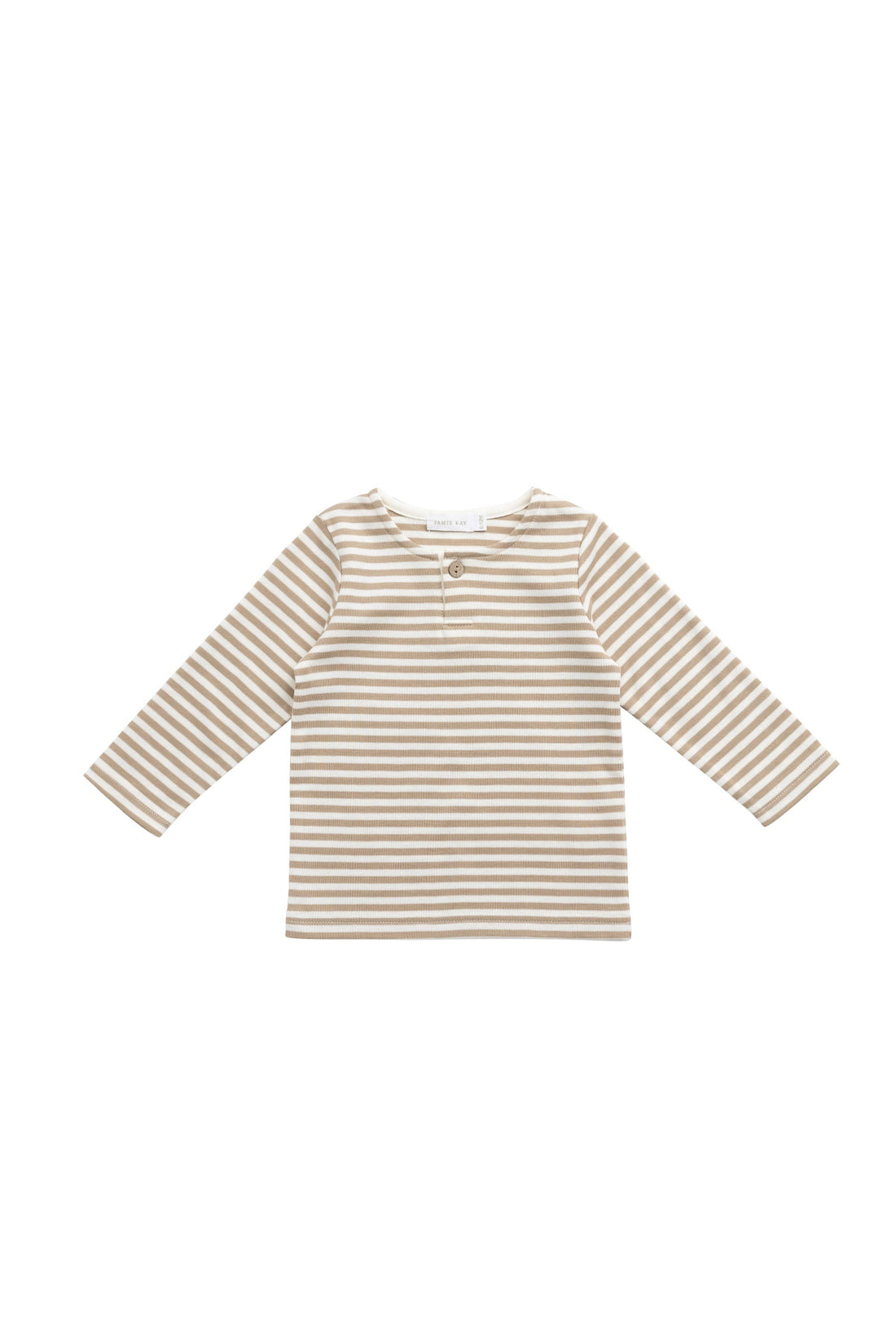 Pima Cotton Shae Top - Slim Stripe Brioche/Cloud