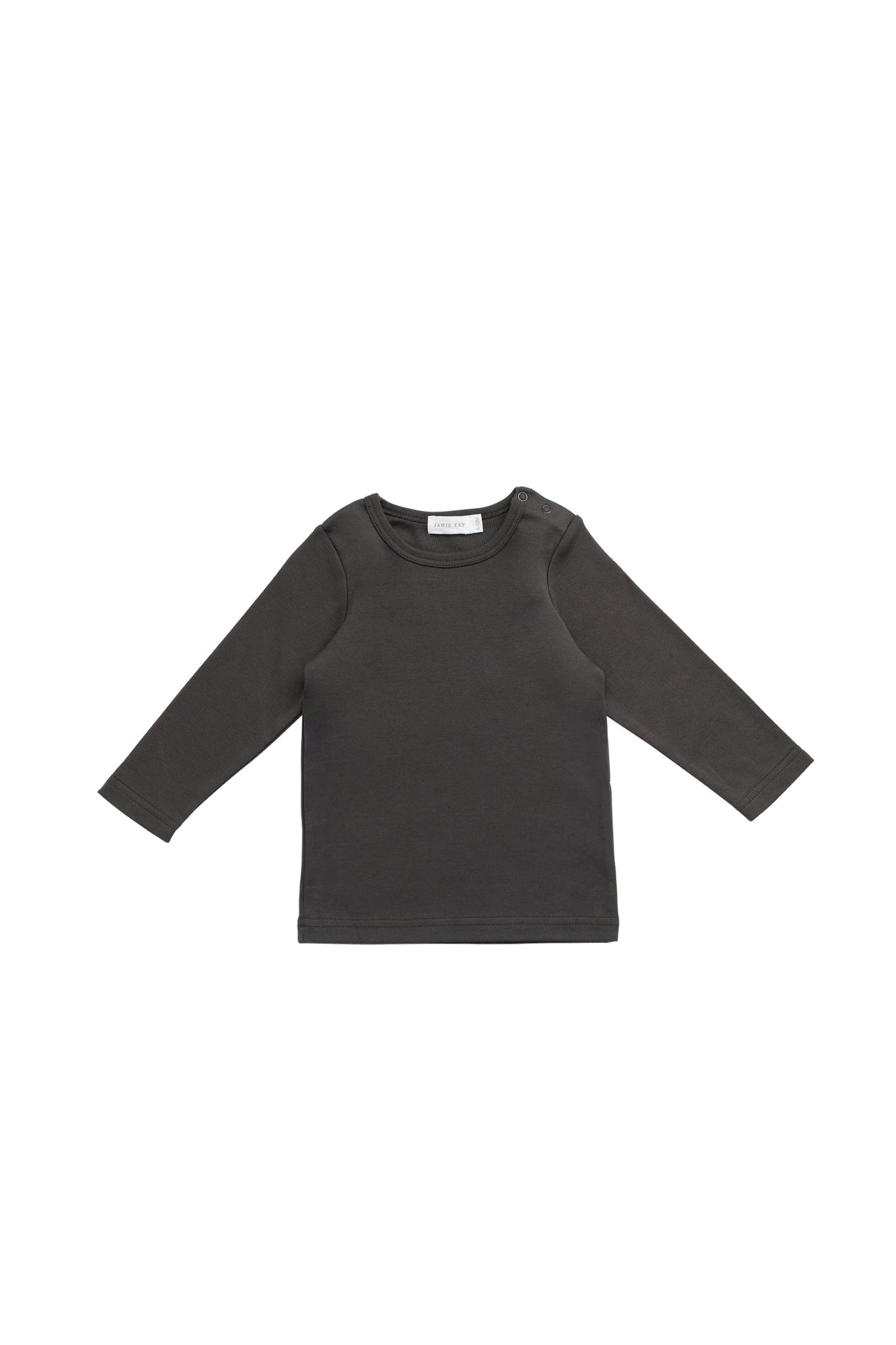 Pima Cotton Vinny Long Sleeve Top - Bistre