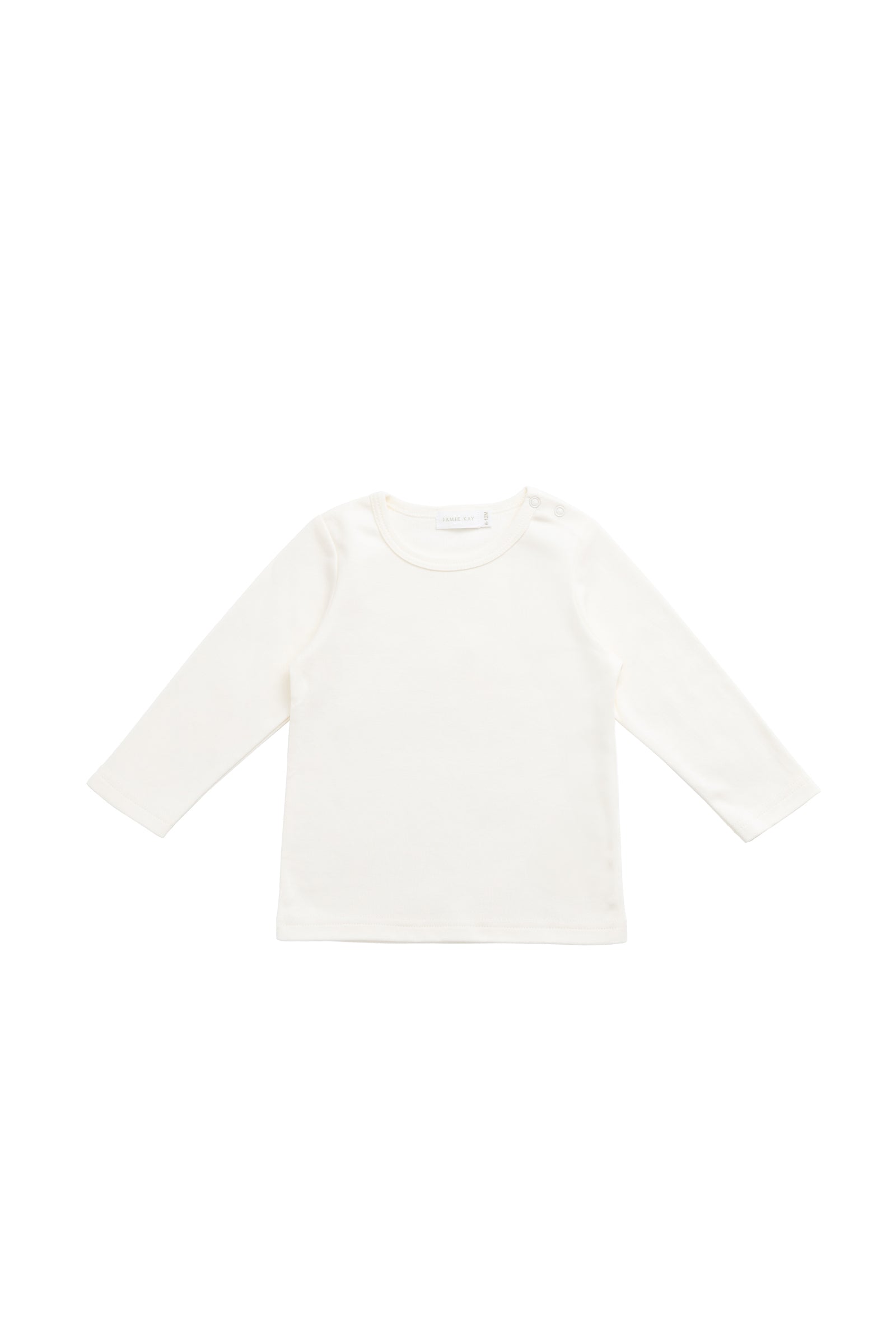 Pima Cotton Vinny Long Sleeve Top - Cloud