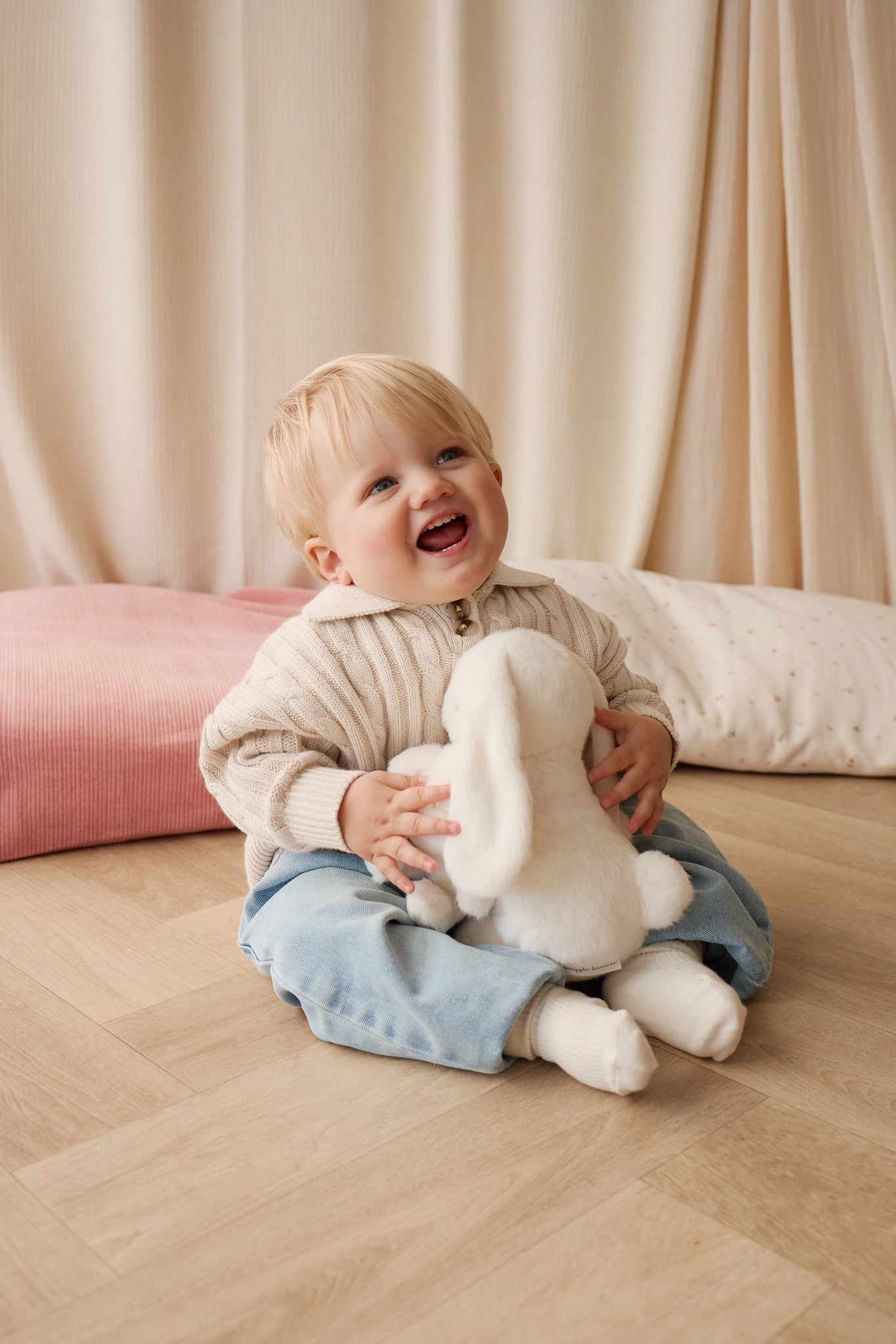 Wade Knitted Jumper - Cloud