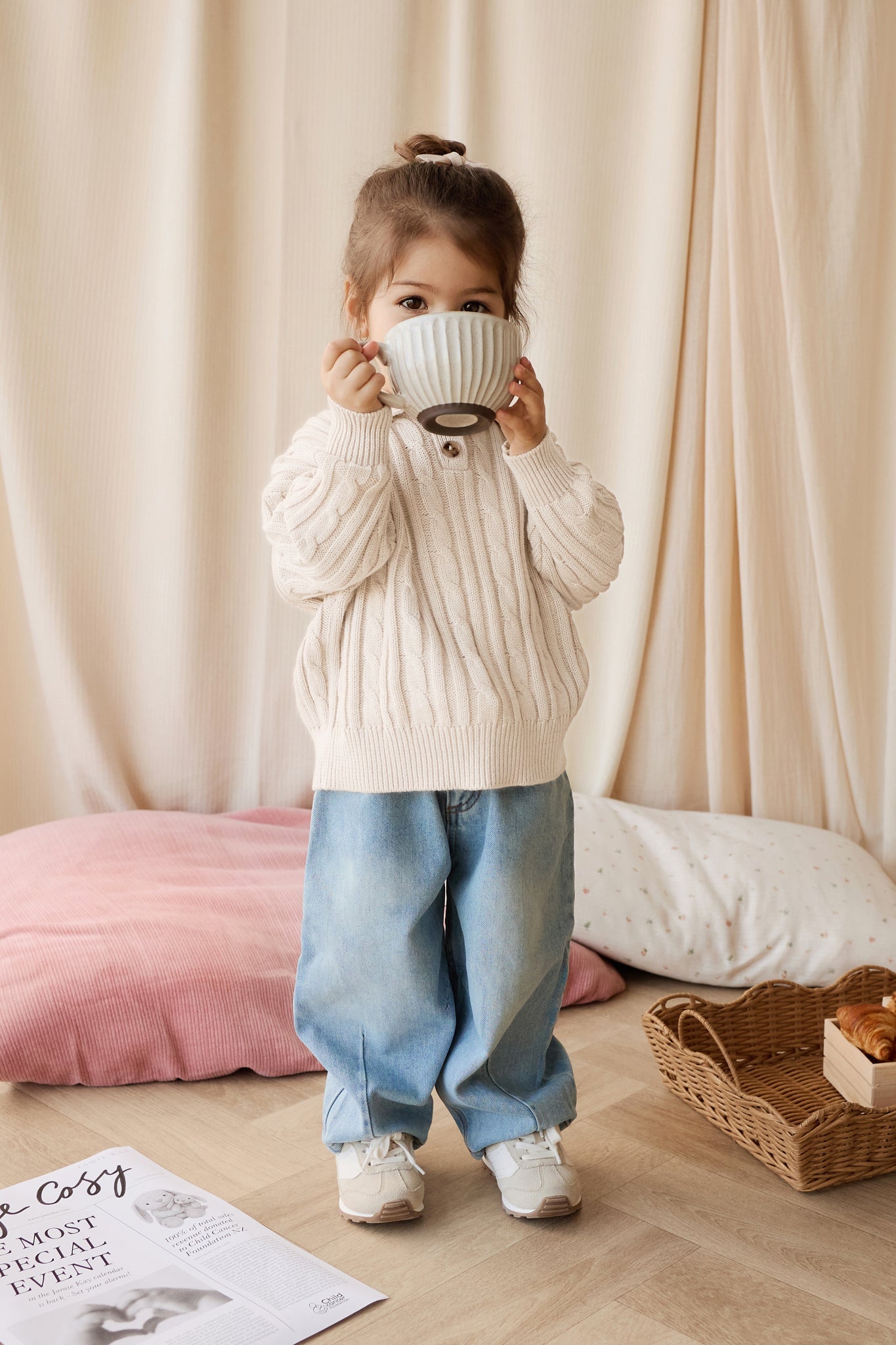 Wade Knitted Jumper - Cloud