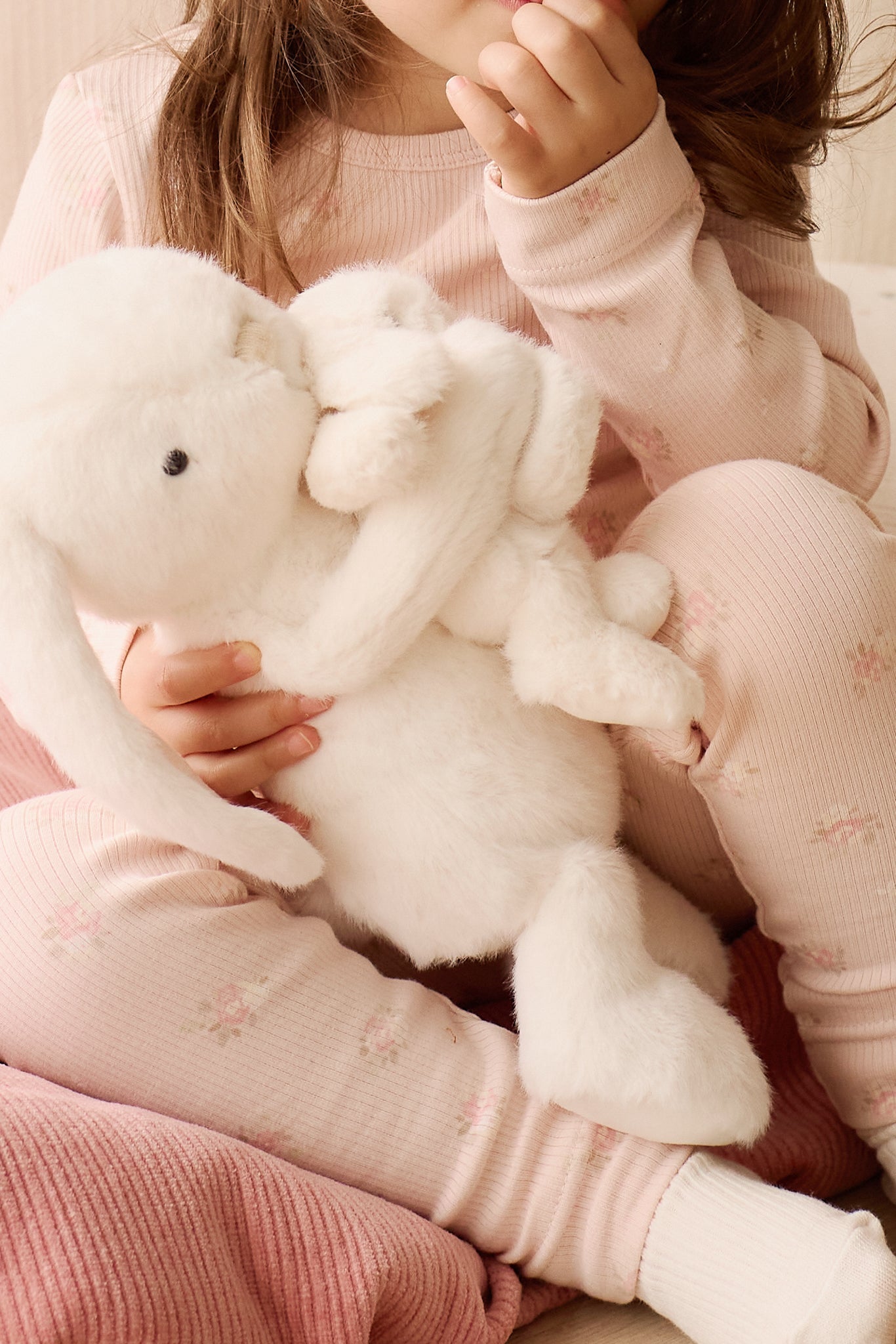 Organic Cotton Fine Rib Kayln Long Sleeve Pyjama Set - Simone Morganite