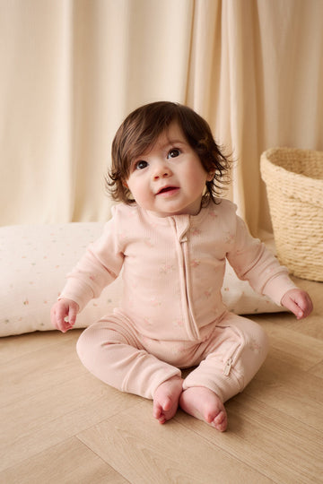 Organic Cotton Fine Rib Georgia Onepiece - Simone Morganite