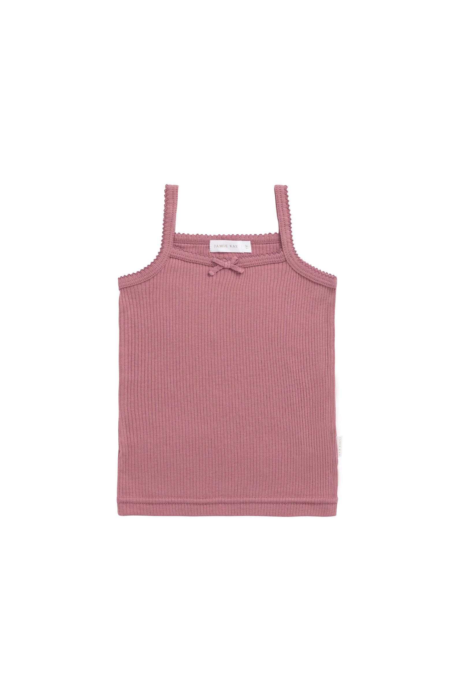 Organic Cotton Modal Singlet - Rose Garden