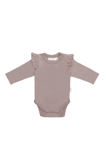 Organic Cotton Ana Bodysuit - Softest Mauve