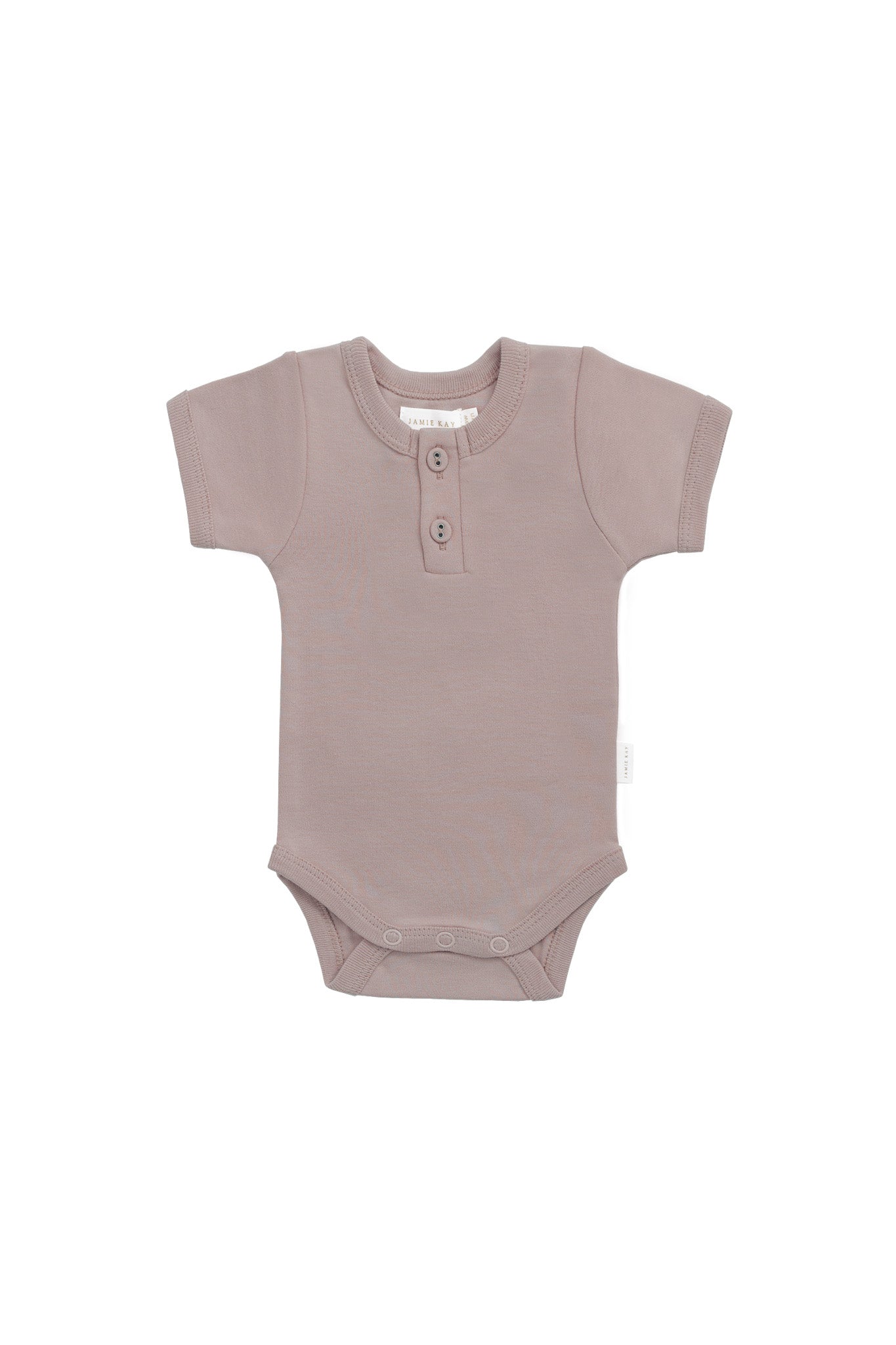 Organic Cotton Benny Tee Bodysuit - Softest Mauve