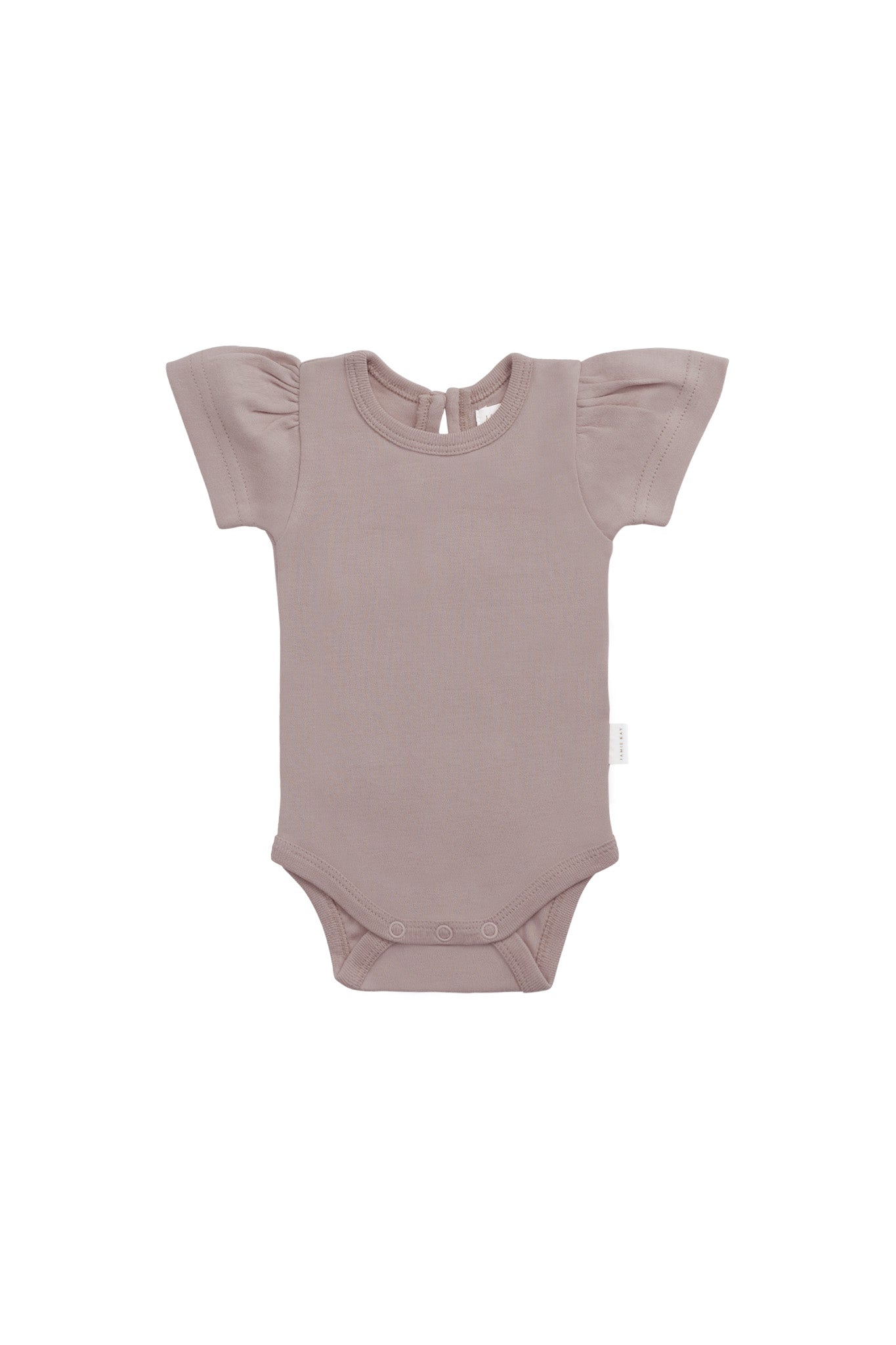 Organic Cotton Cap Sleeve Bodysuit - Softest Mauve