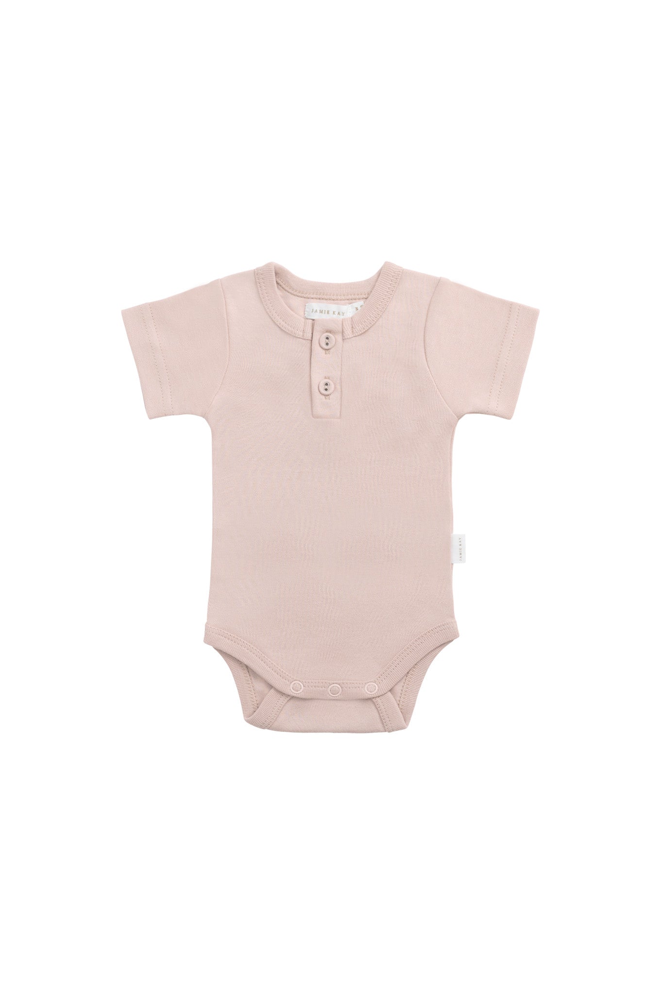 Organic Cotton Darcy Tee Bodysuit - Shell Pink