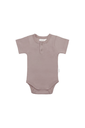 Organic Cotton Darcy Tee Bodysuit - Softest Mauve