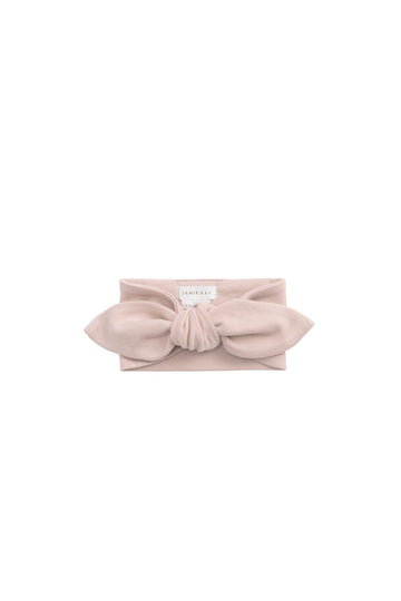 Organic Cotton Headband - Shell Pink
