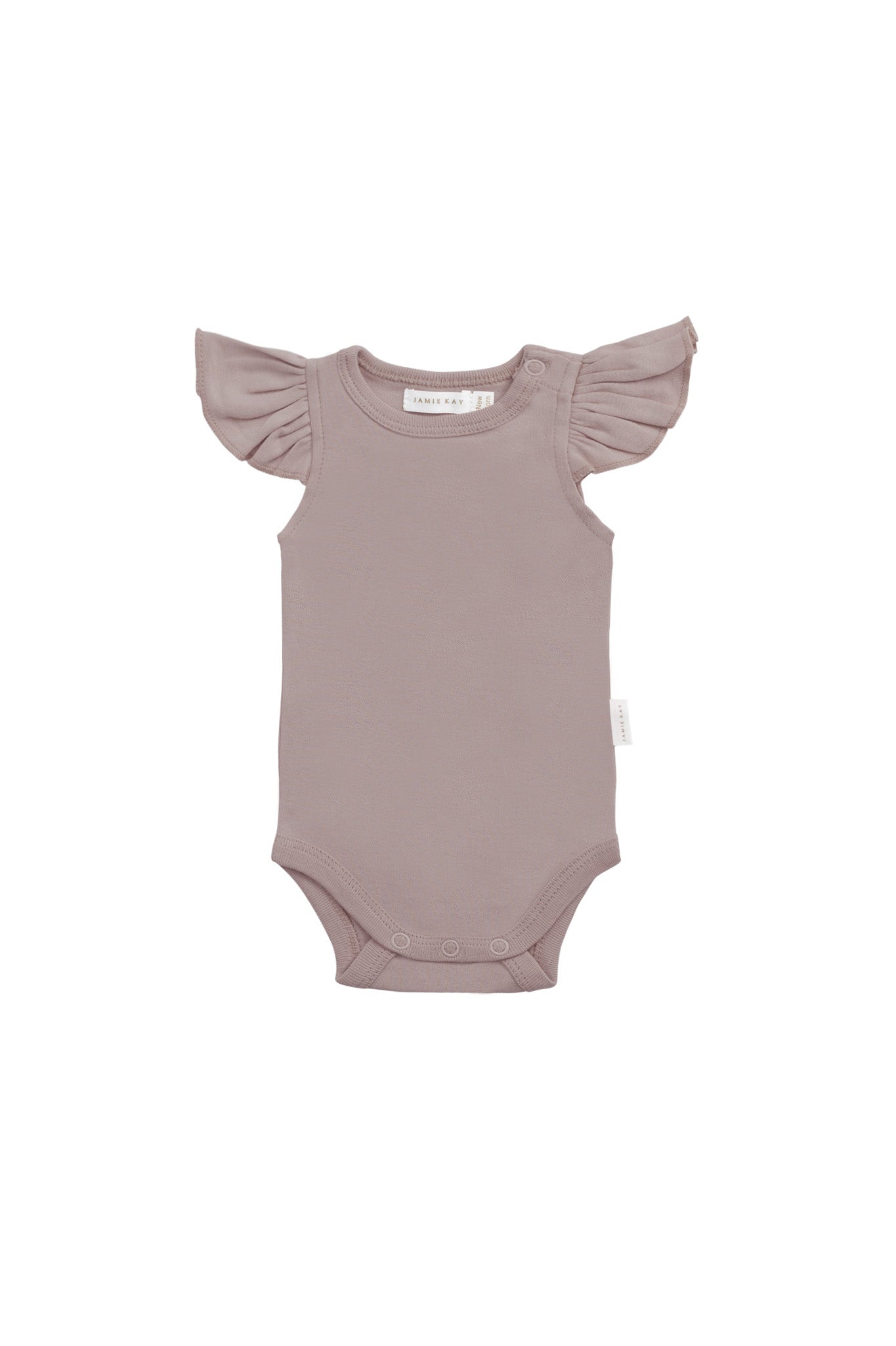 Organic Cotton Fleur Bodysuit - Softest Mauve