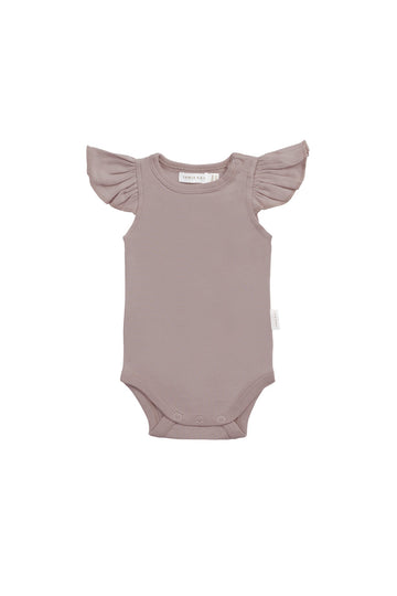 Organic Cotton Fleur Bodysuit - Softest Mauve