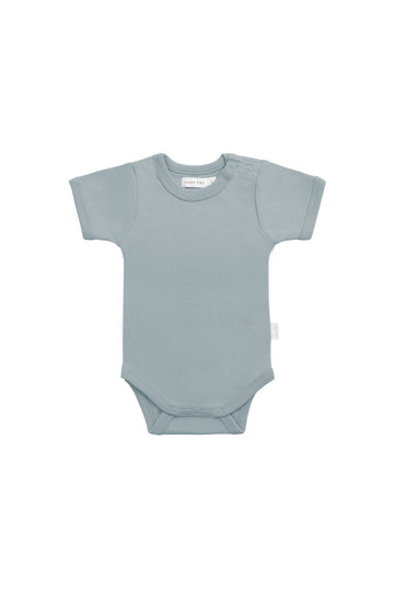 Organic Cotton Olsen Tee Bodysuit - Pond