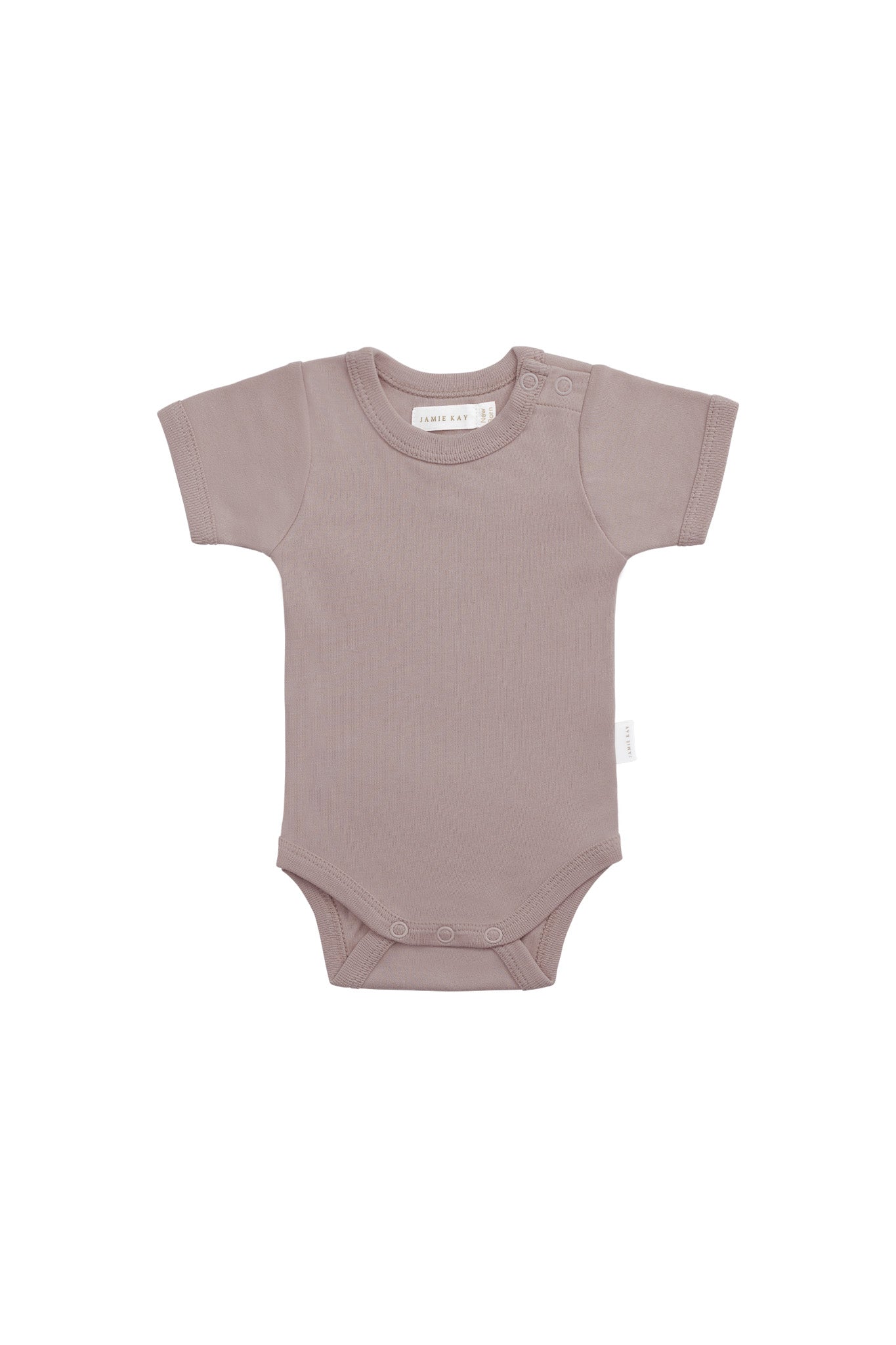 Organic Cotton Olsen Tee Bodysuit - Softest Mauve