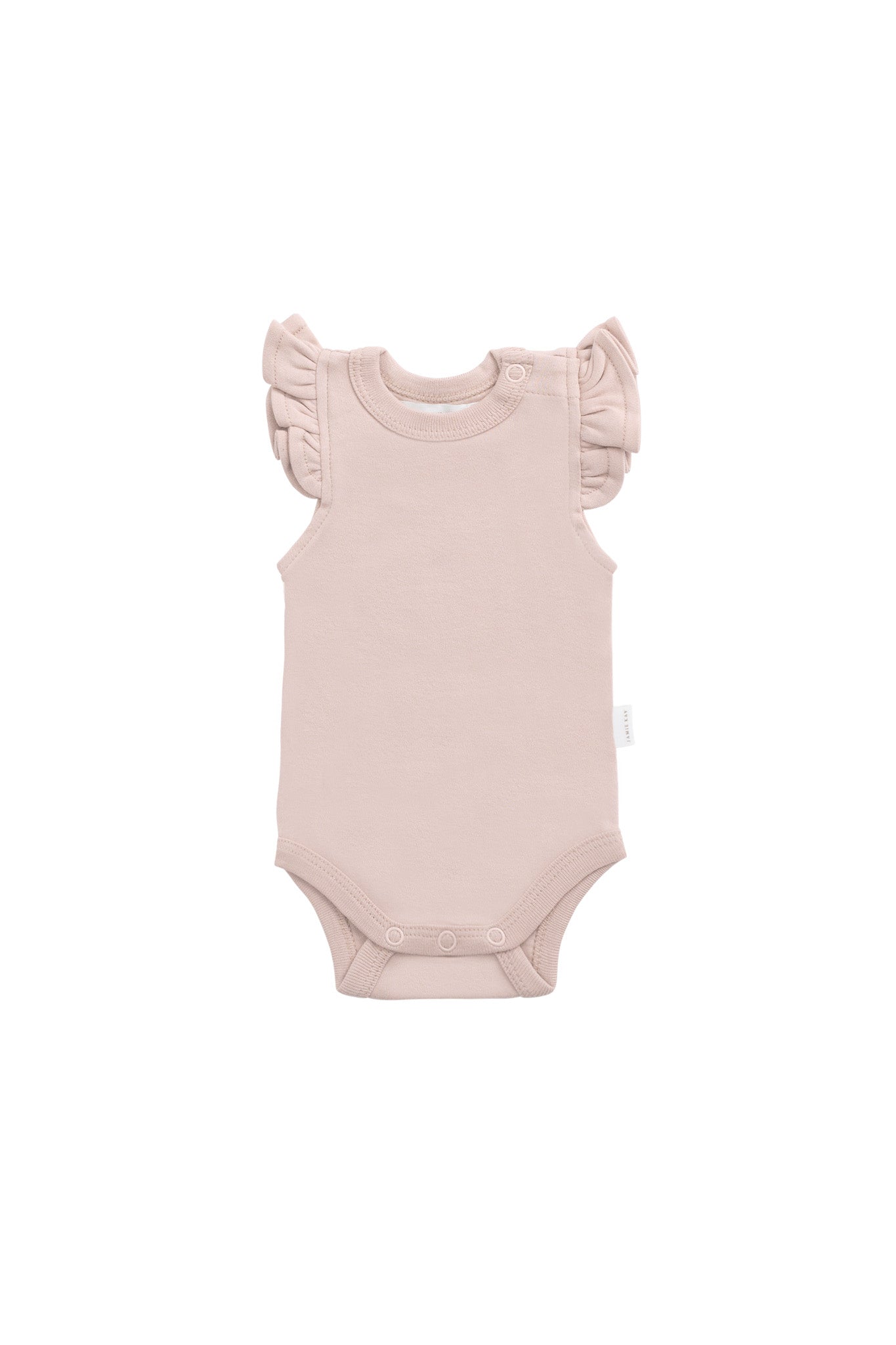 Organic Cotton Maddie Bodysuit - Shell Pink