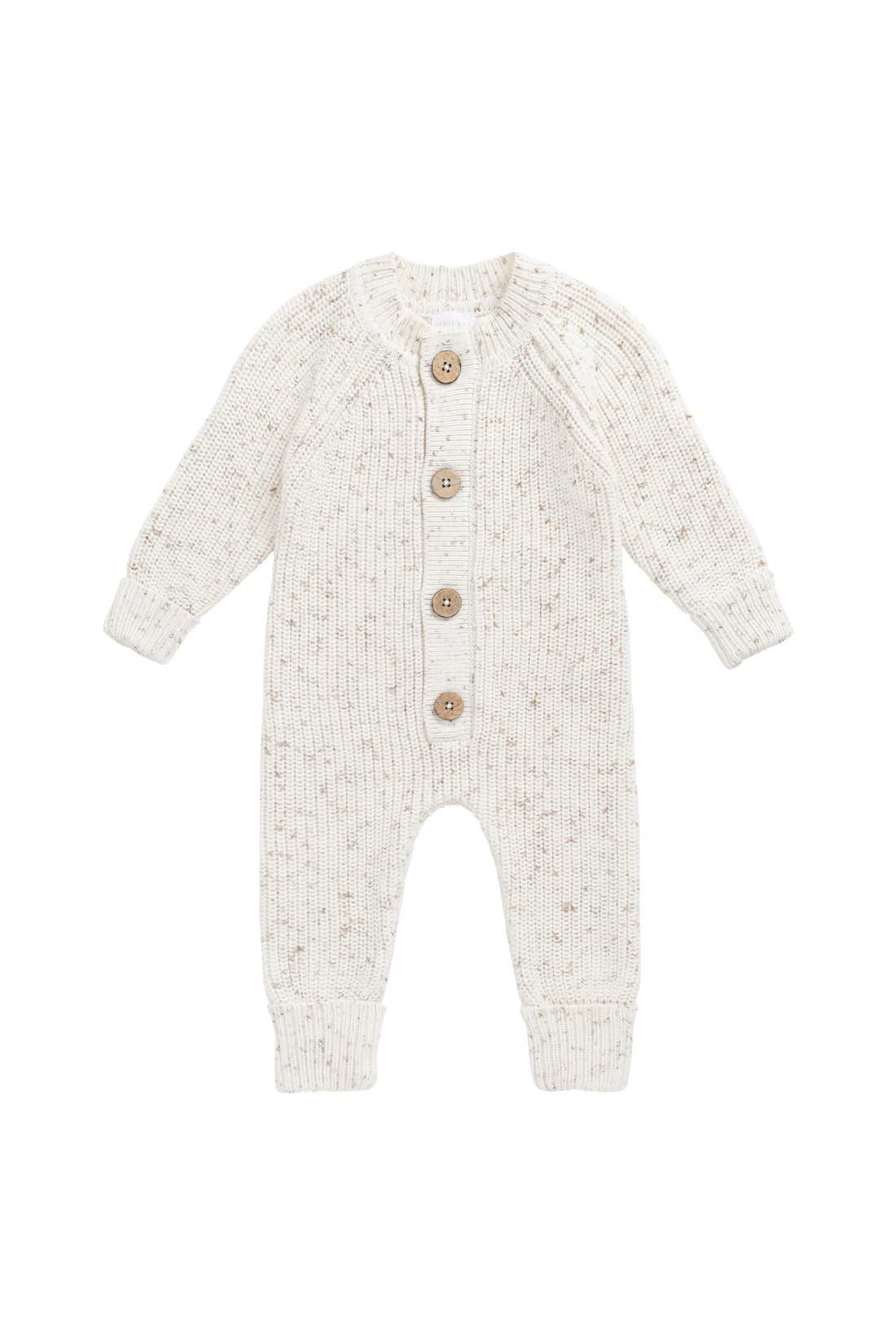Alfie Knitted Onepiece - Oatmeal Hay Fleck