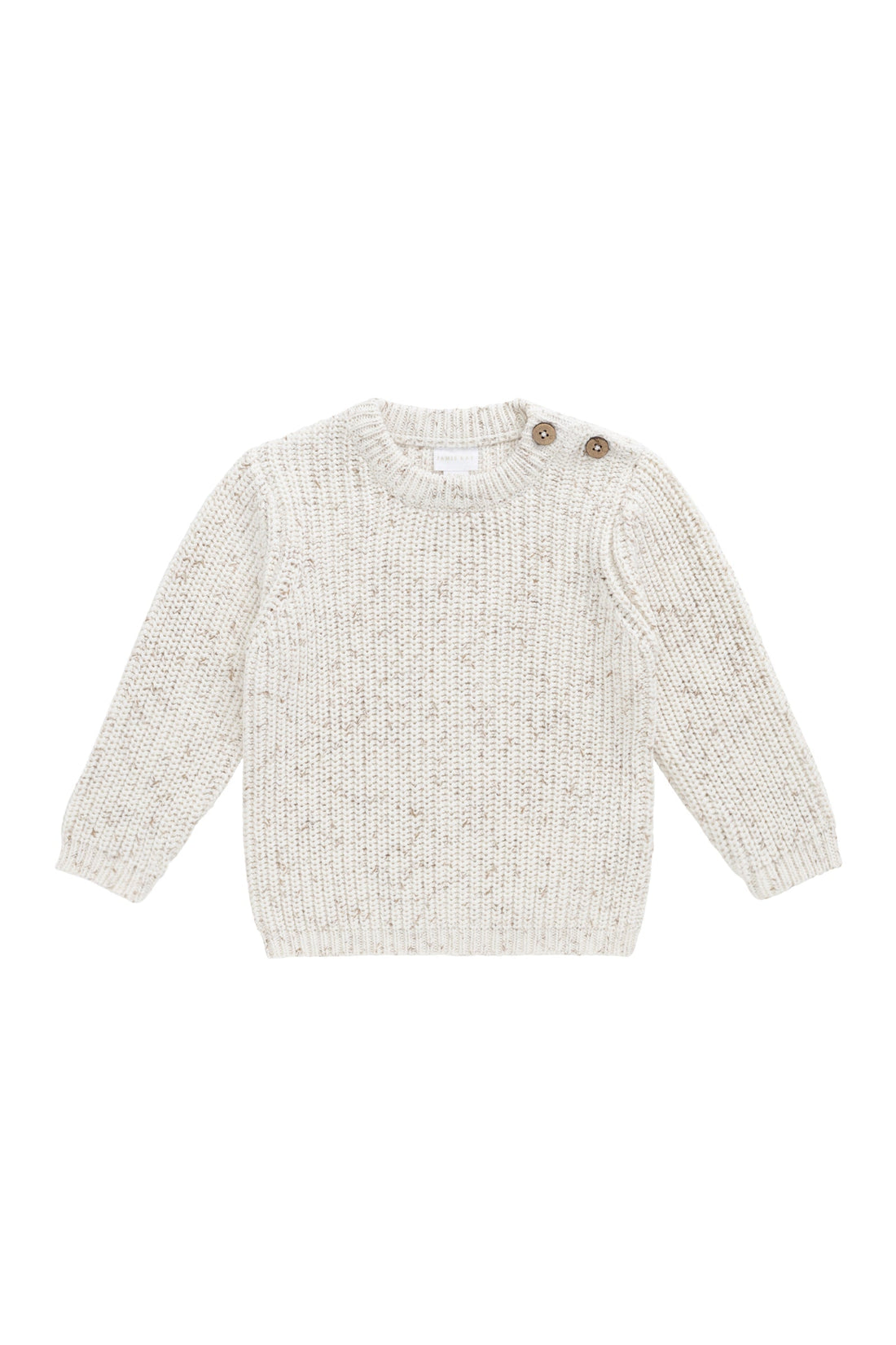 Harry Knit Jumper - Oatmeal Hay Fleck