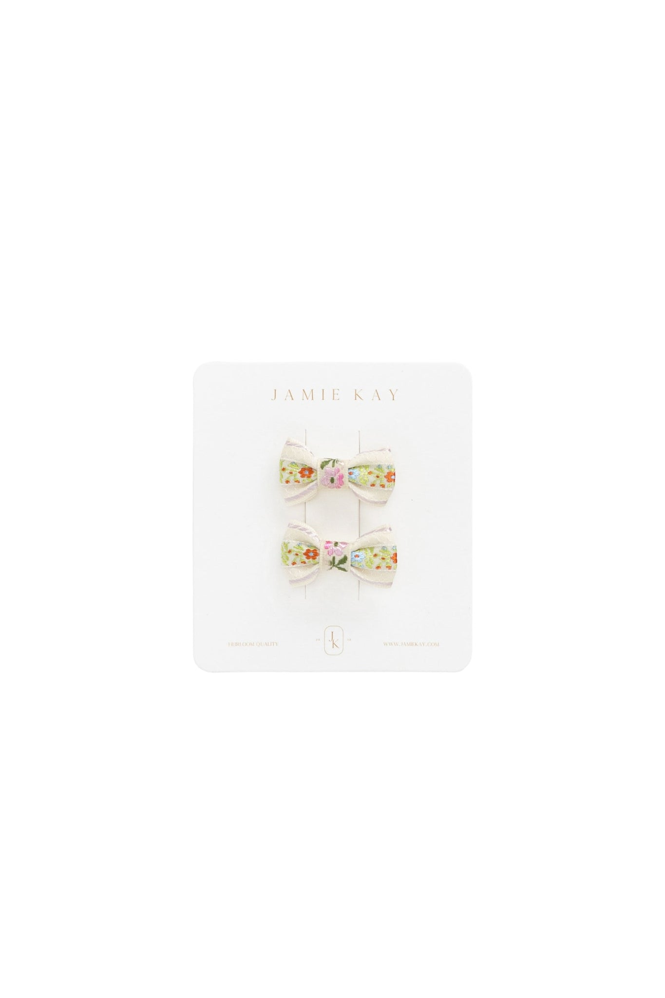 Julia Hair Clip Set - Pink Floral