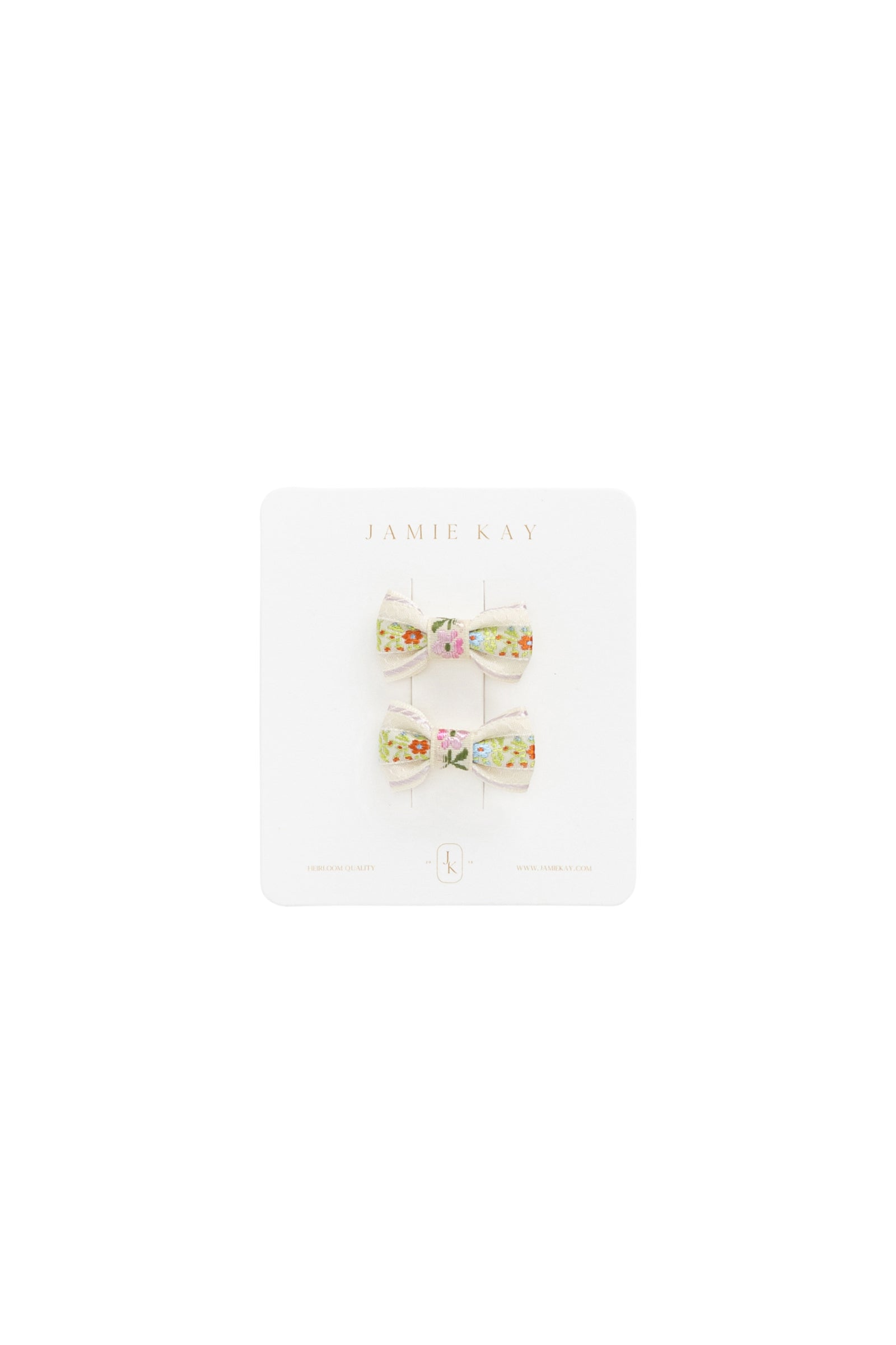 Julia Hair Clip Set - Pink Floral