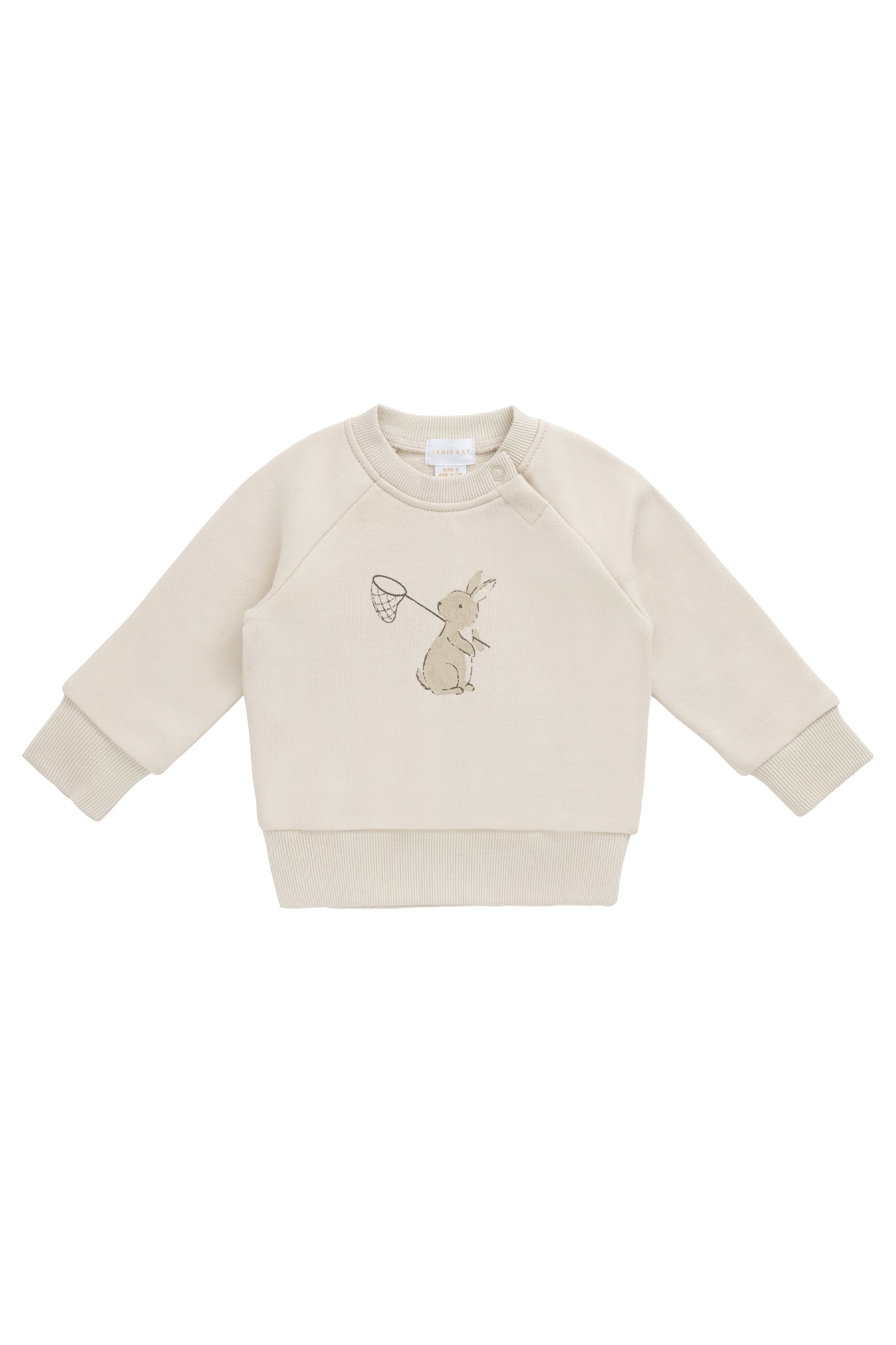 Organic Cotton Flynn Sweatshirt - Oat Lapin Jardin