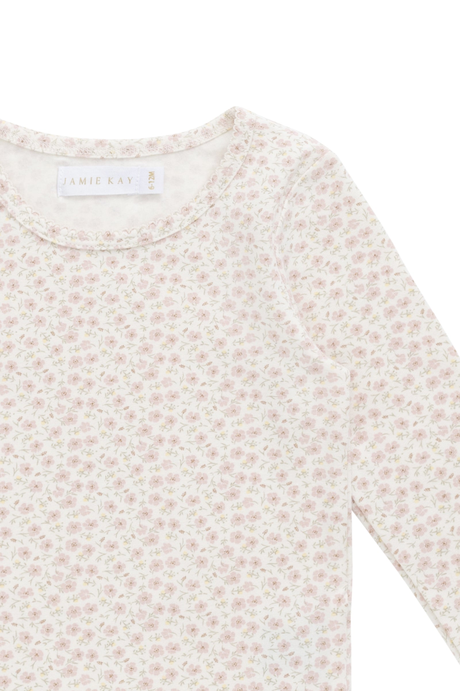 Organic Cotton Long Sleeve Top - Penelope Rose Small