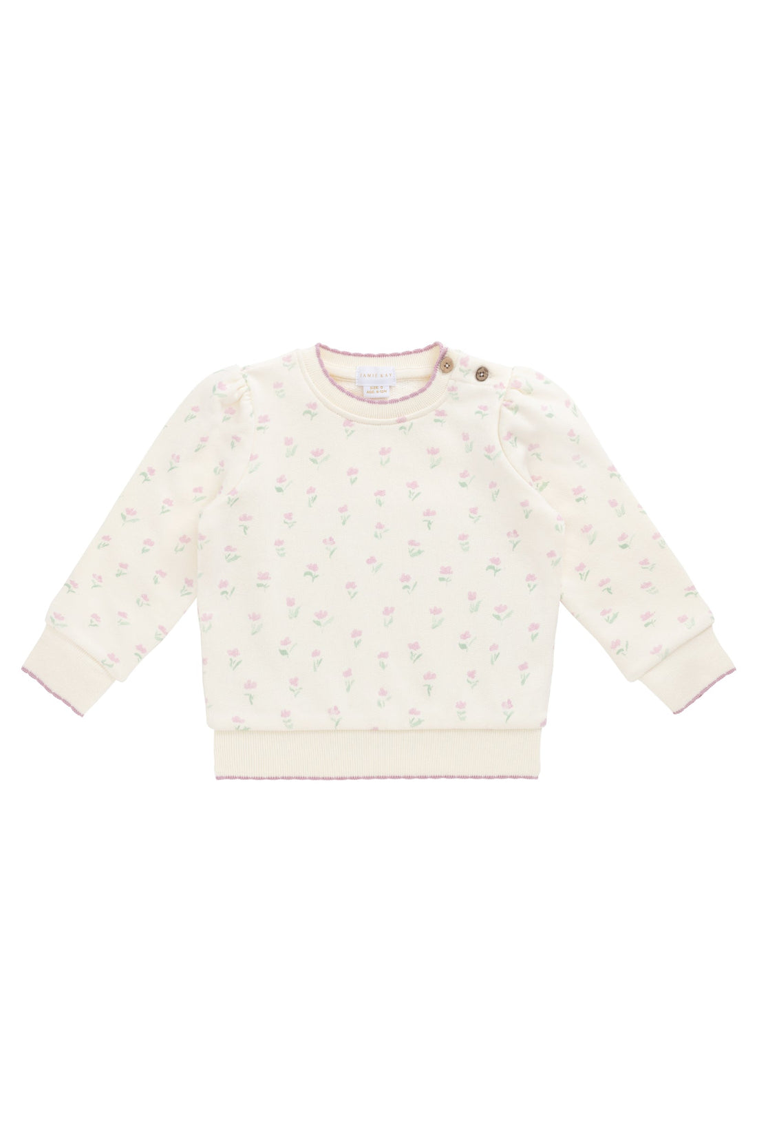 Organic Cotton Monroe Sweatshirt - Lila Pink