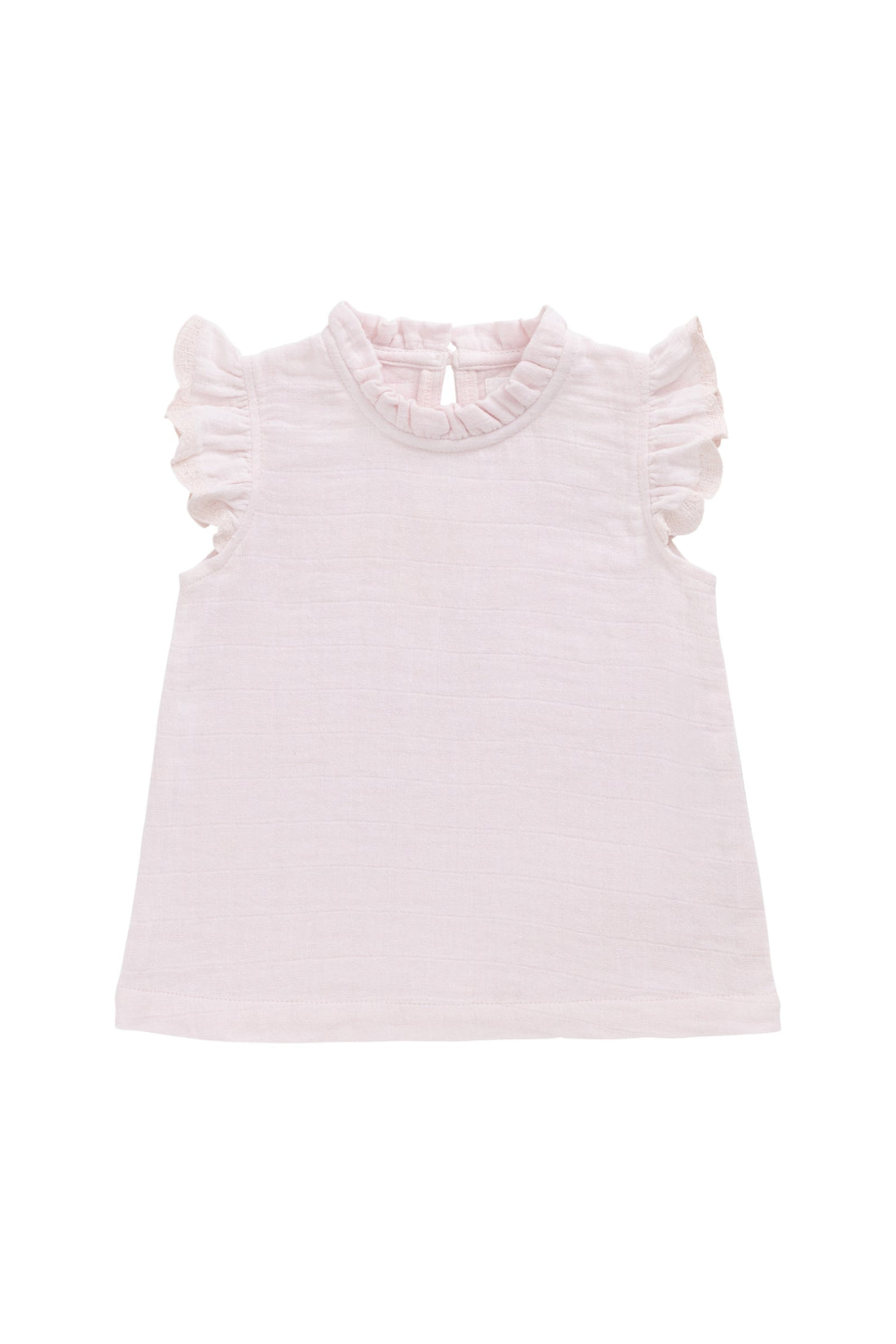 Organic Cotton Muslin Edith Top - Cassia