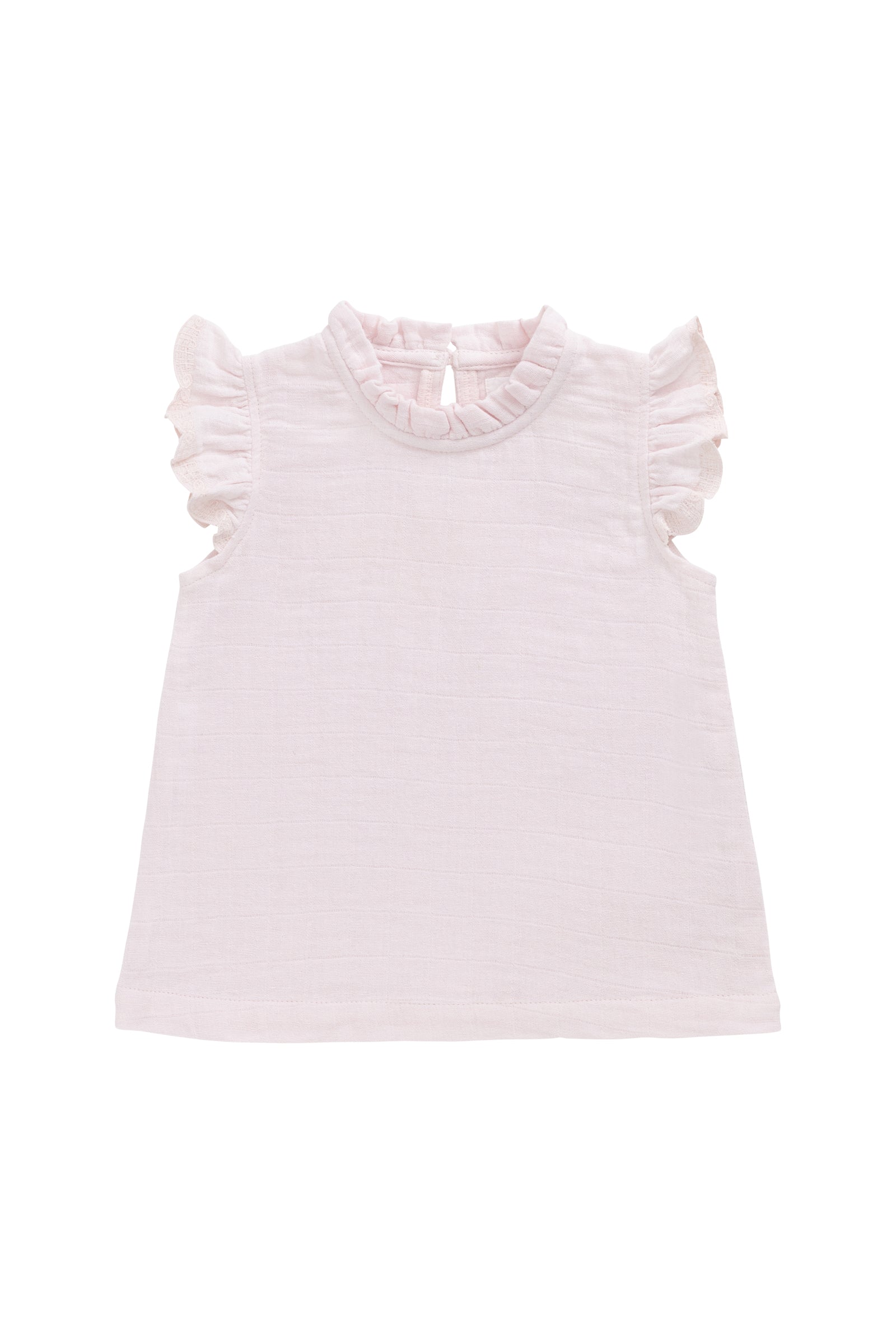 Organic Cotton Muslin Edith Top - Cassia