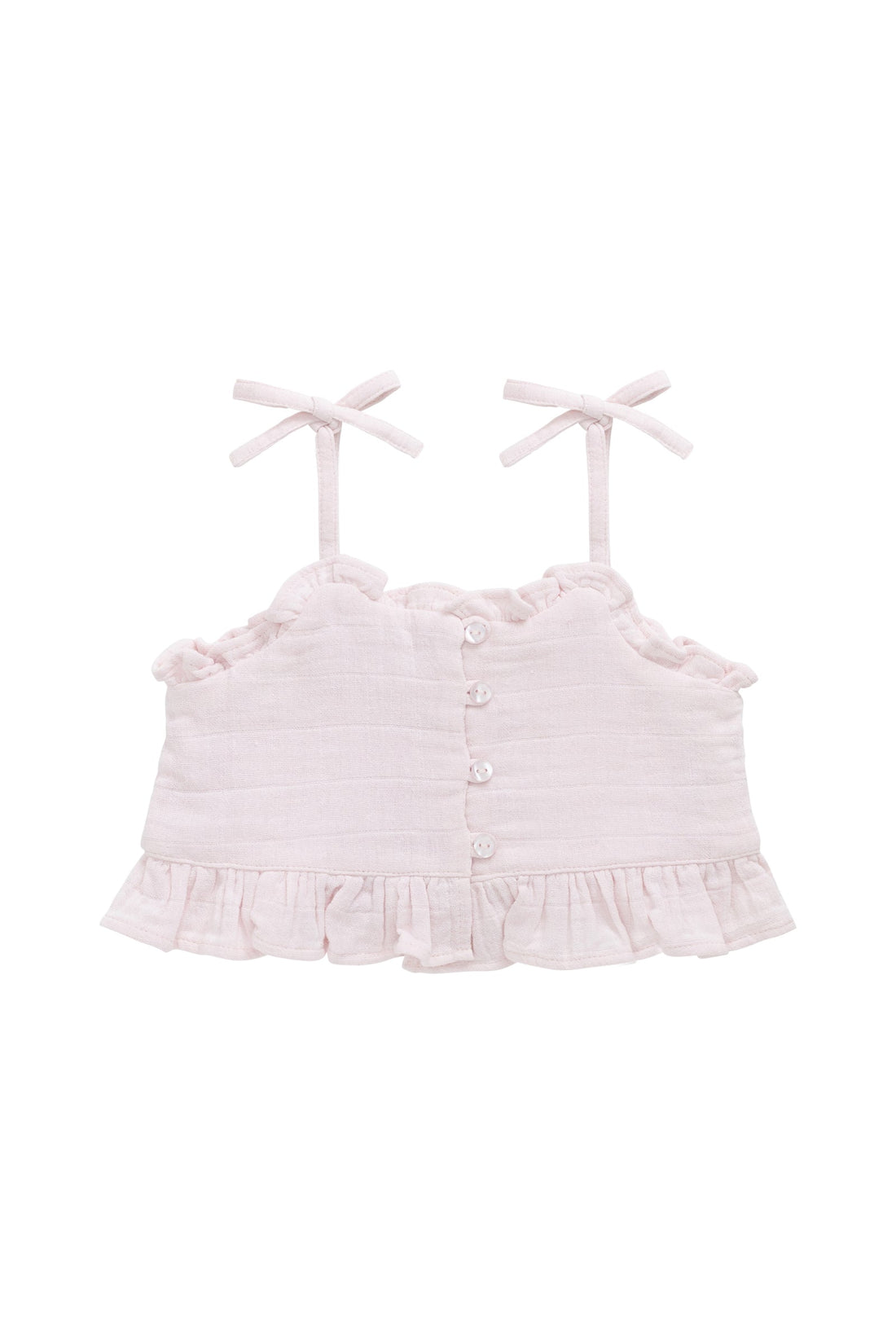 Organic Cotton Muslin Mirabel Top - Cassia