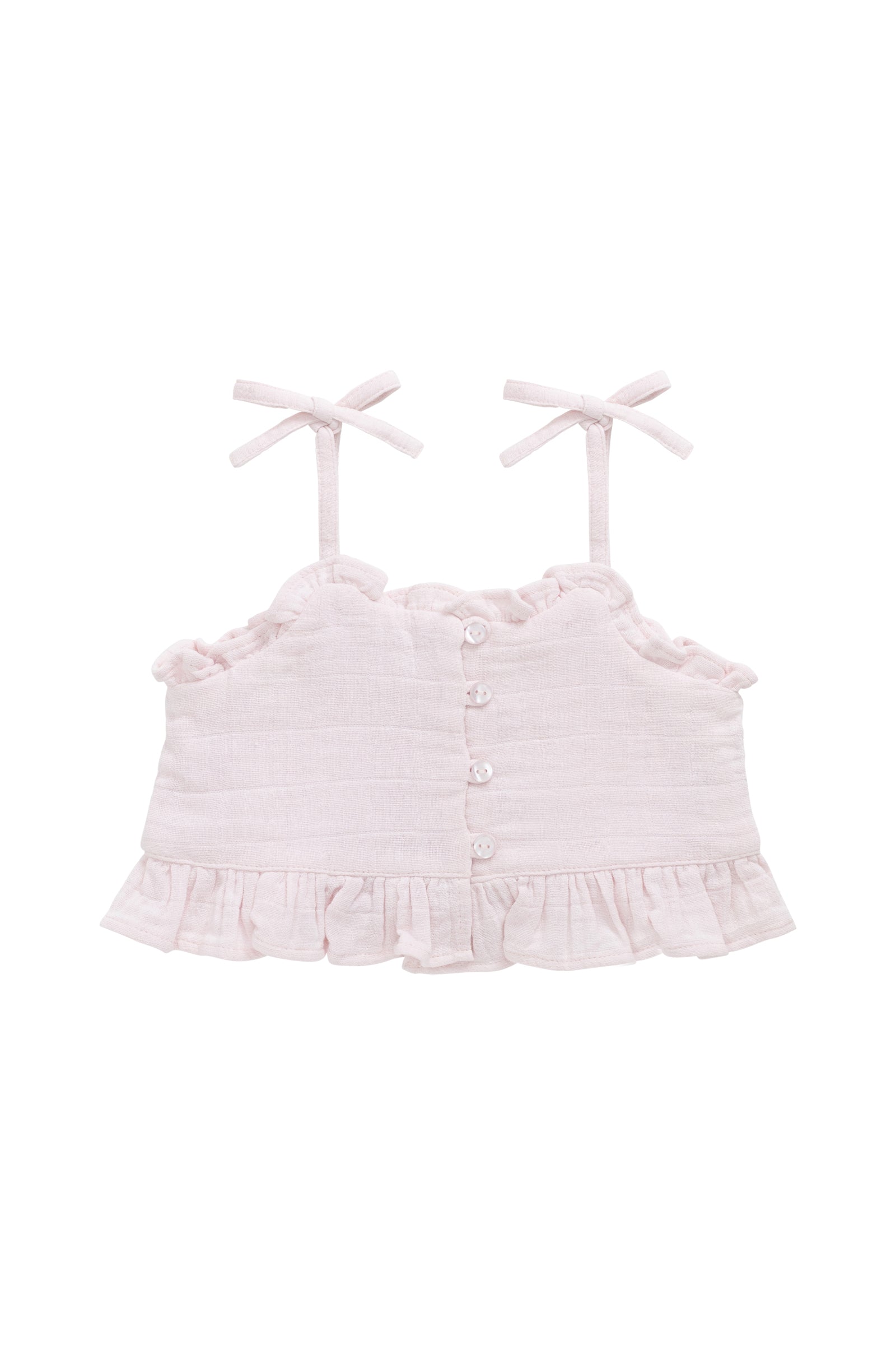 Organic Cotton Muslin Mirabel Top - Cassia