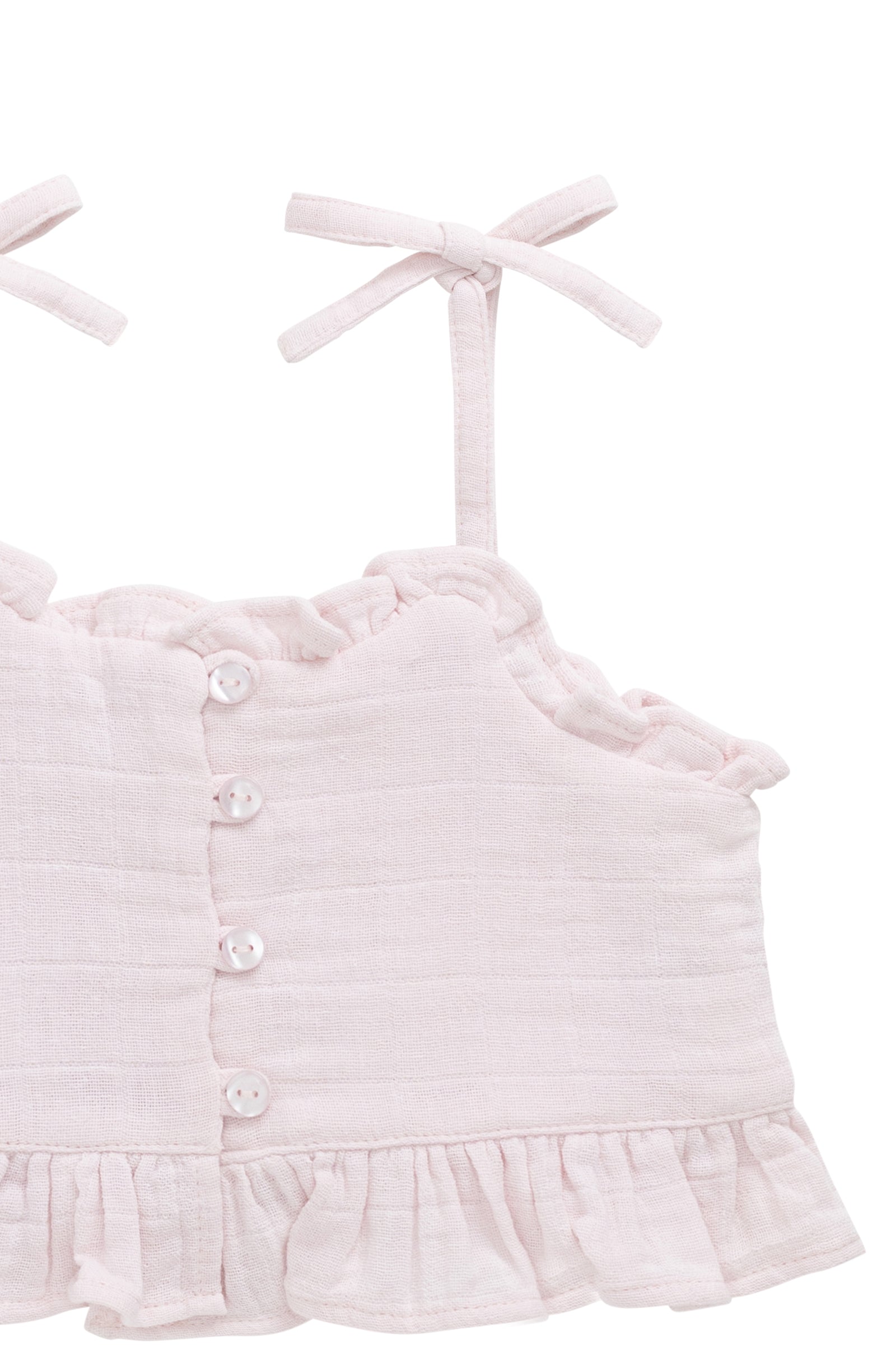 Organic Cotton Muslin Mirabel Top - Cassia