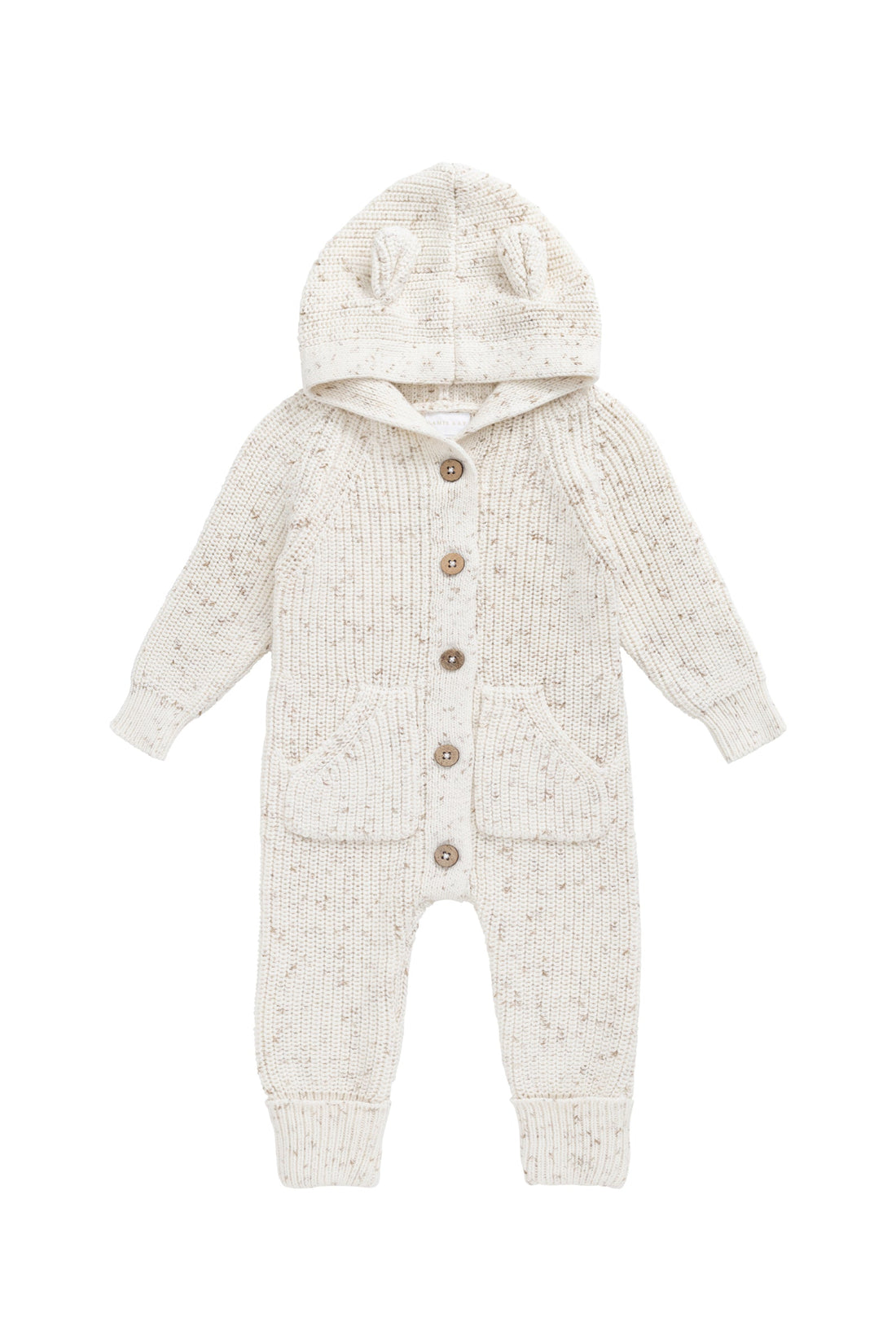 Bear Knit Onepiece - Pistachio Fleck