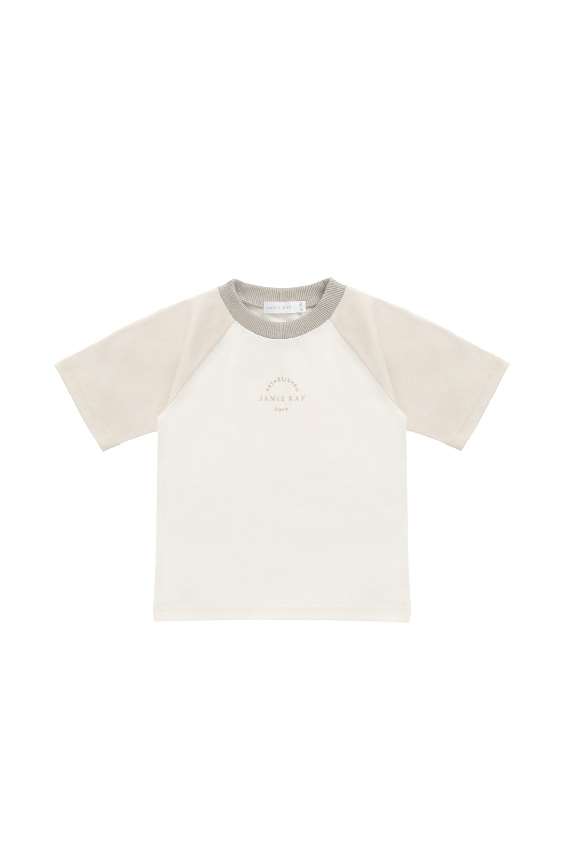 Pima Cotton Dax Tee - Cloud/Oat JK Established