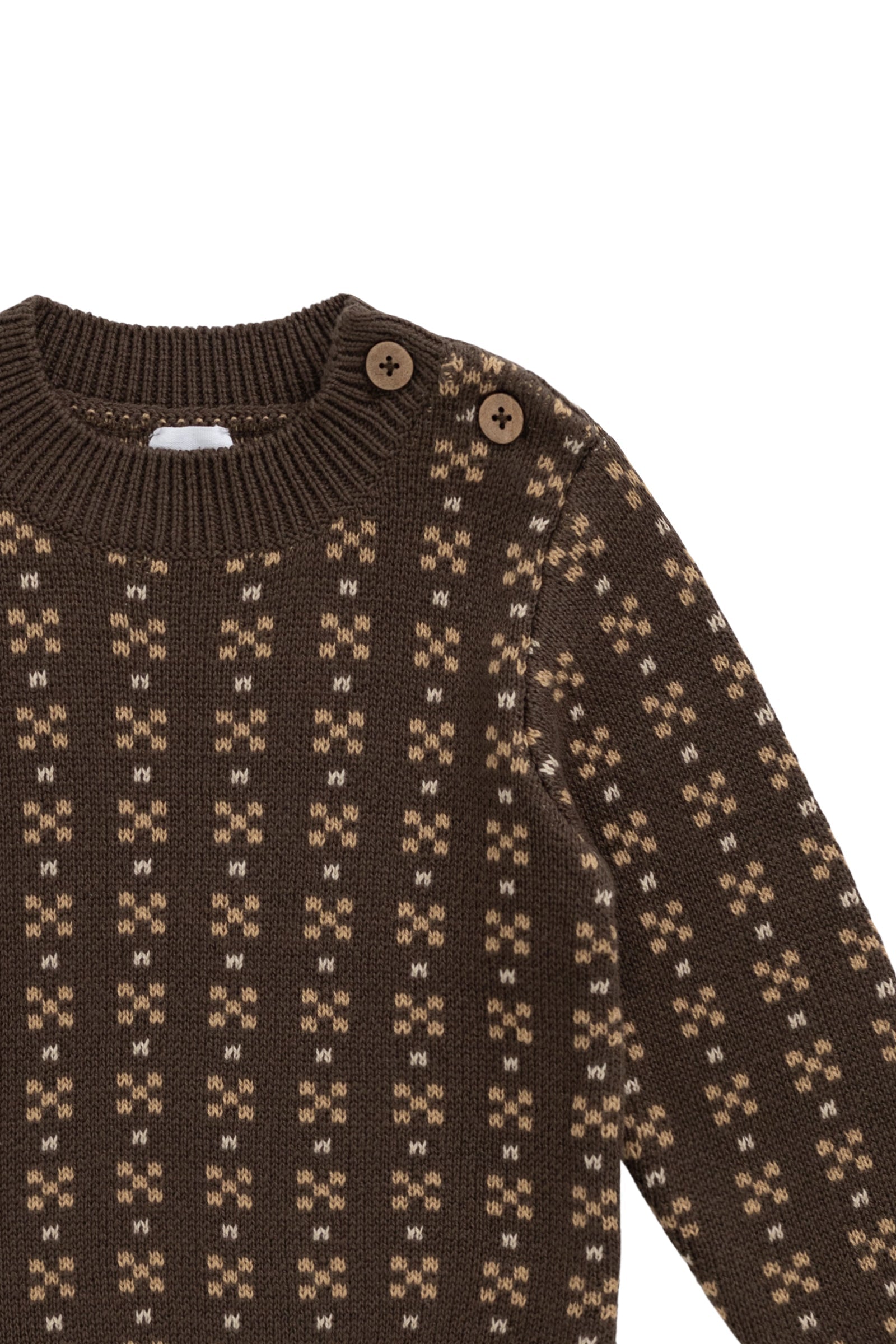 Bertie Knit Jumper - Fairisle Desert Palm