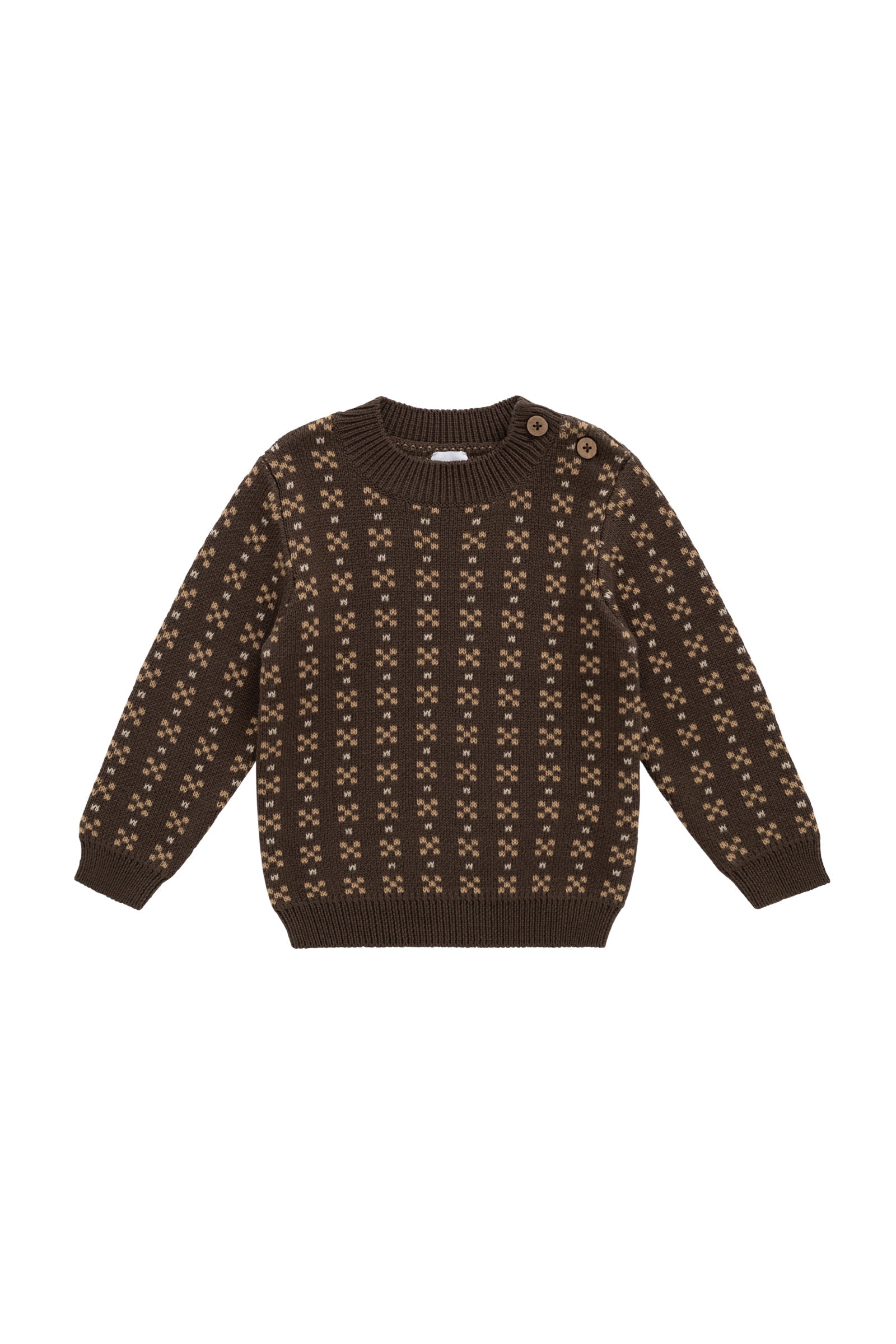 Bertie Knit Jumper - Fairisle Desert Palm