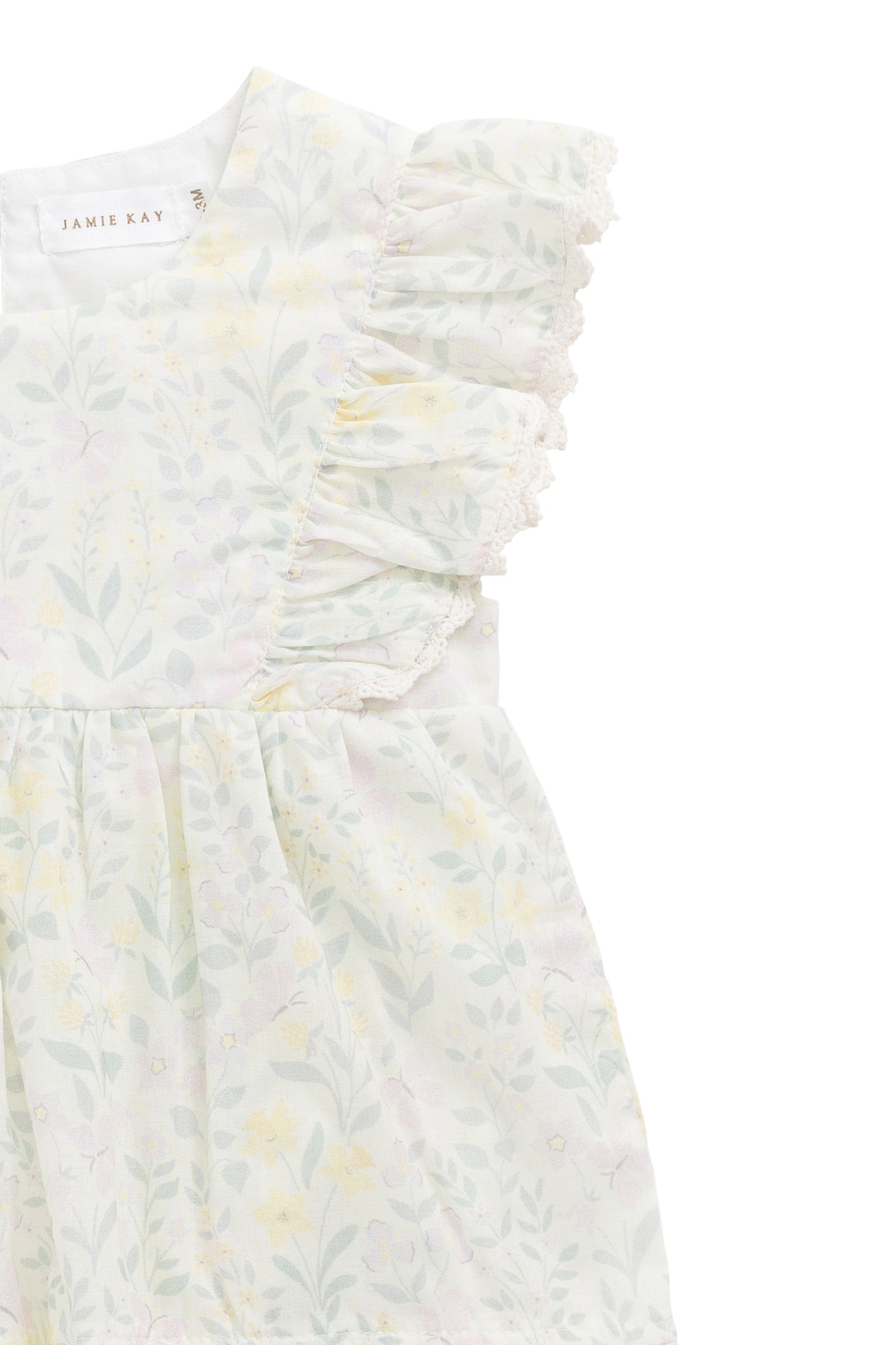 Organic Cotton Delaney Playsuit - Daphne Egret