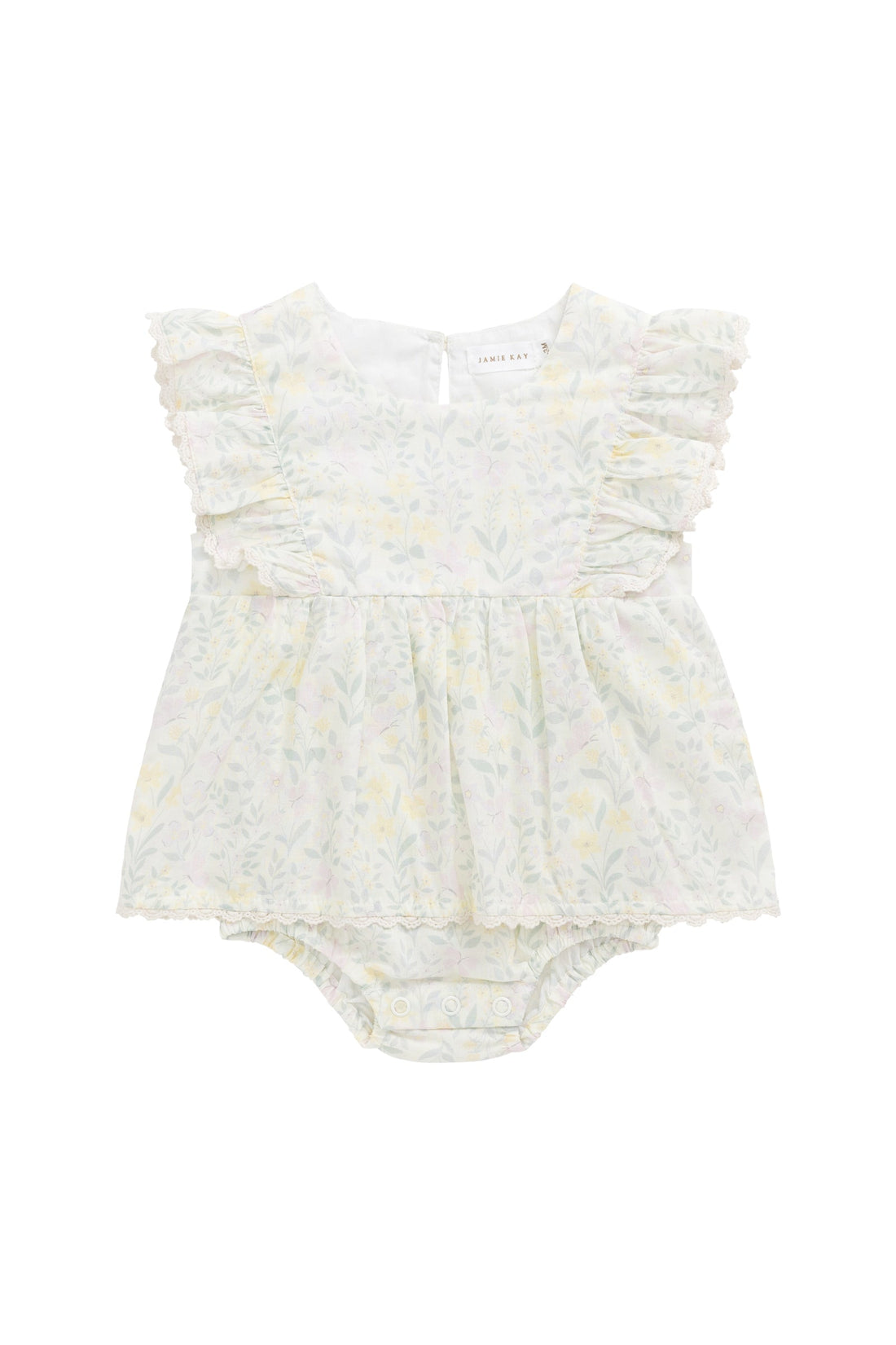 Organic Cotton Delaney Playsuit - Daphne Egret