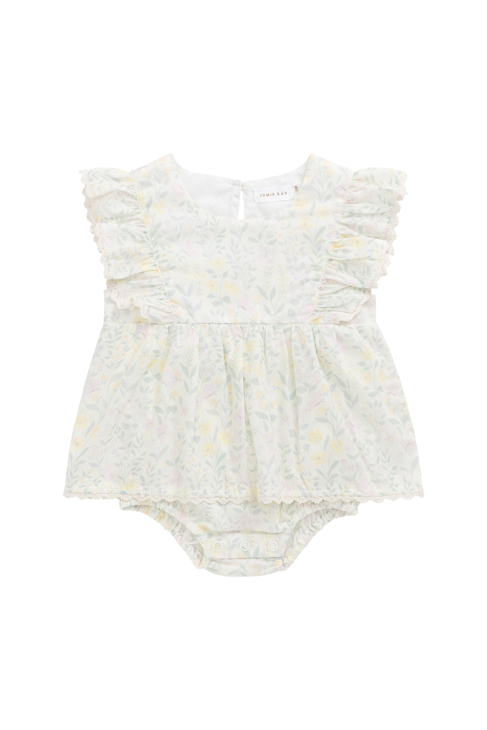 Organic Cotton Delaney Playsuit - Daphne Egret