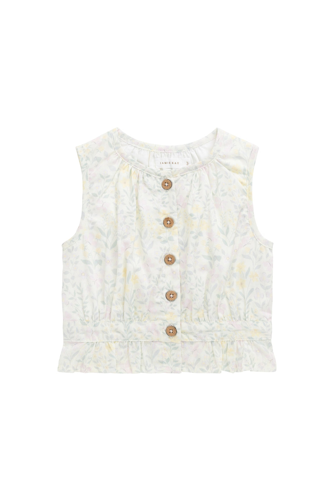 Organic Cotton McCenna Top - Daphne Egret