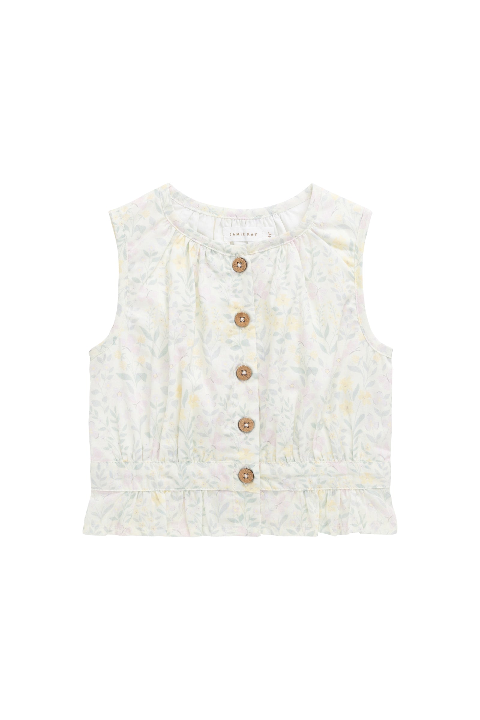 Organic Cotton McCenna Top - Daphne Egret