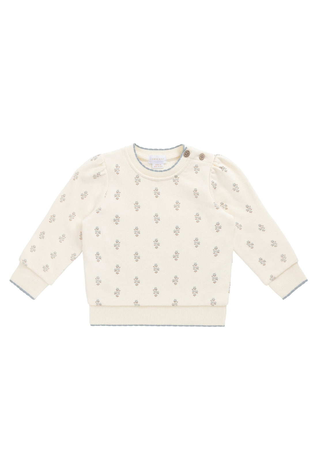 Organic Cotton Monroe Sweatshirt - Rachelle Blue Fox