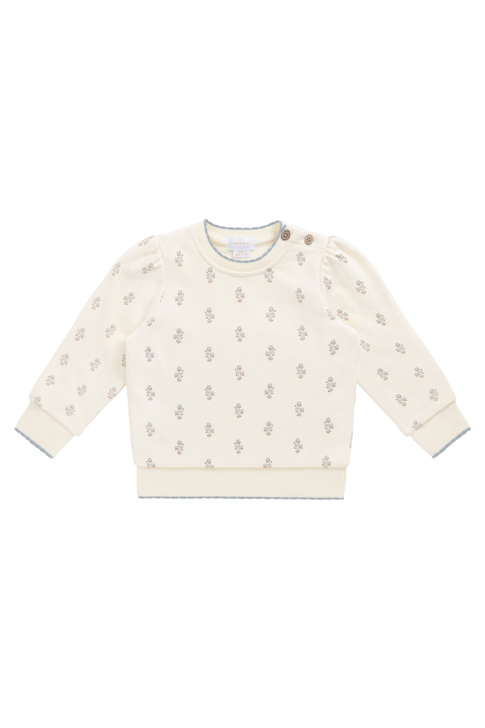 Organic Cotton Monroe Sweatshirt - Rachelle Blue Fox