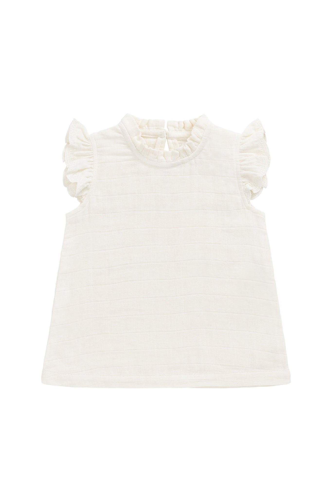 Organic Cotton Muslin EdithTop - Parchment
