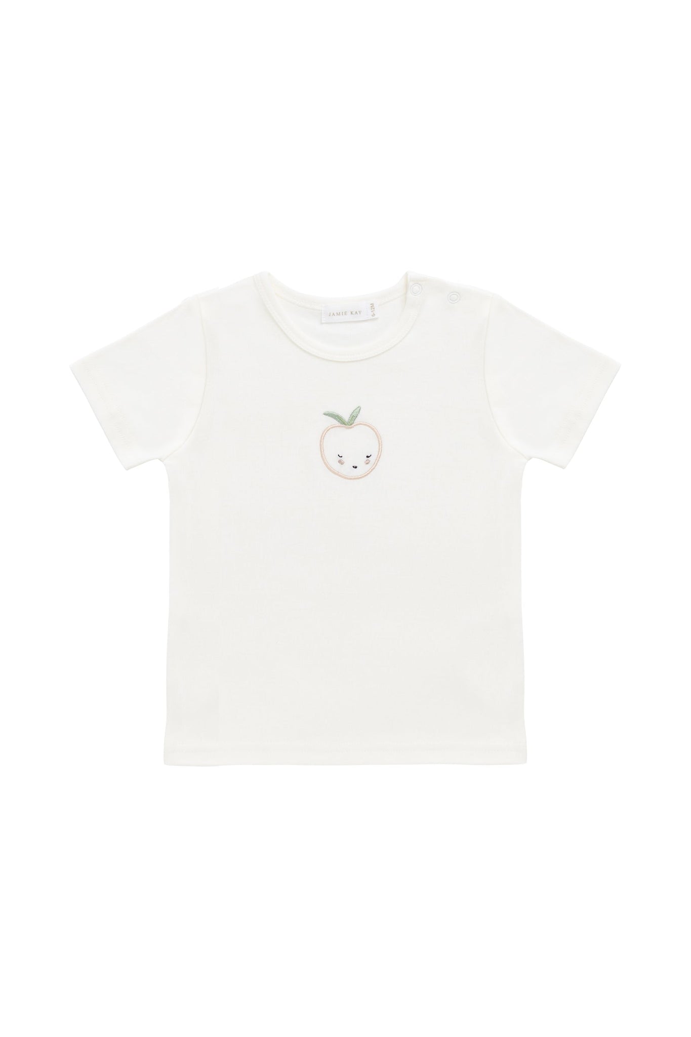 Pima Cotton Aude Top - Parchment Peachy