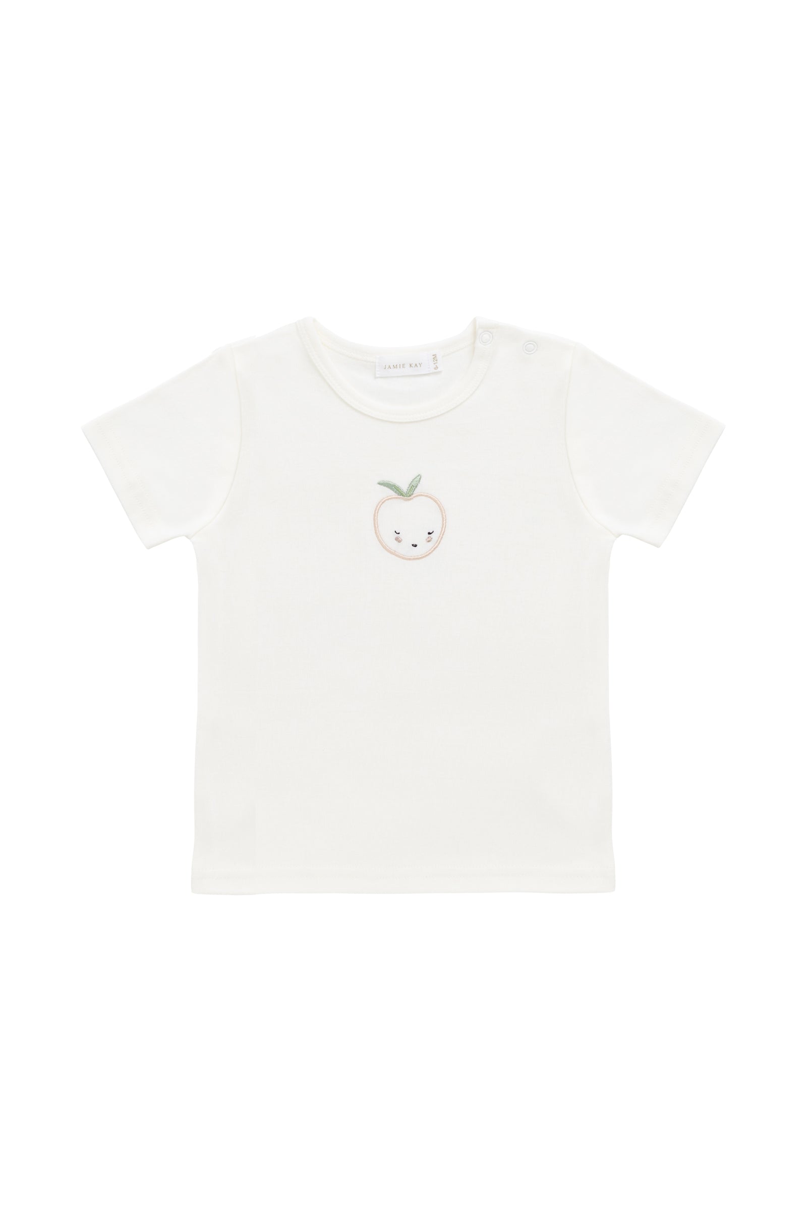 Pima Cotton Aude Top - Parchment Peachy