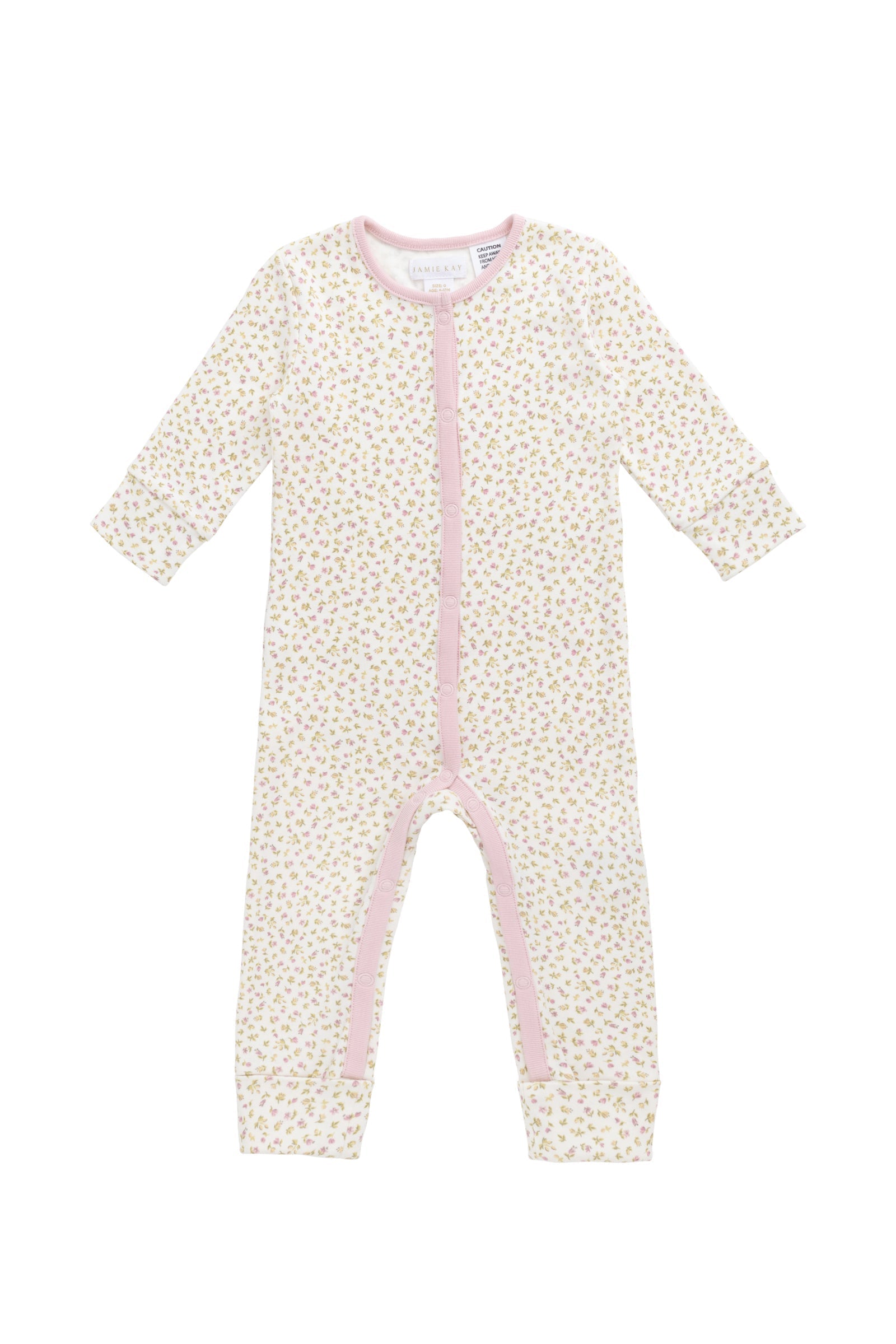 Organic Cotton Maple Onepiece - Pippa Pink