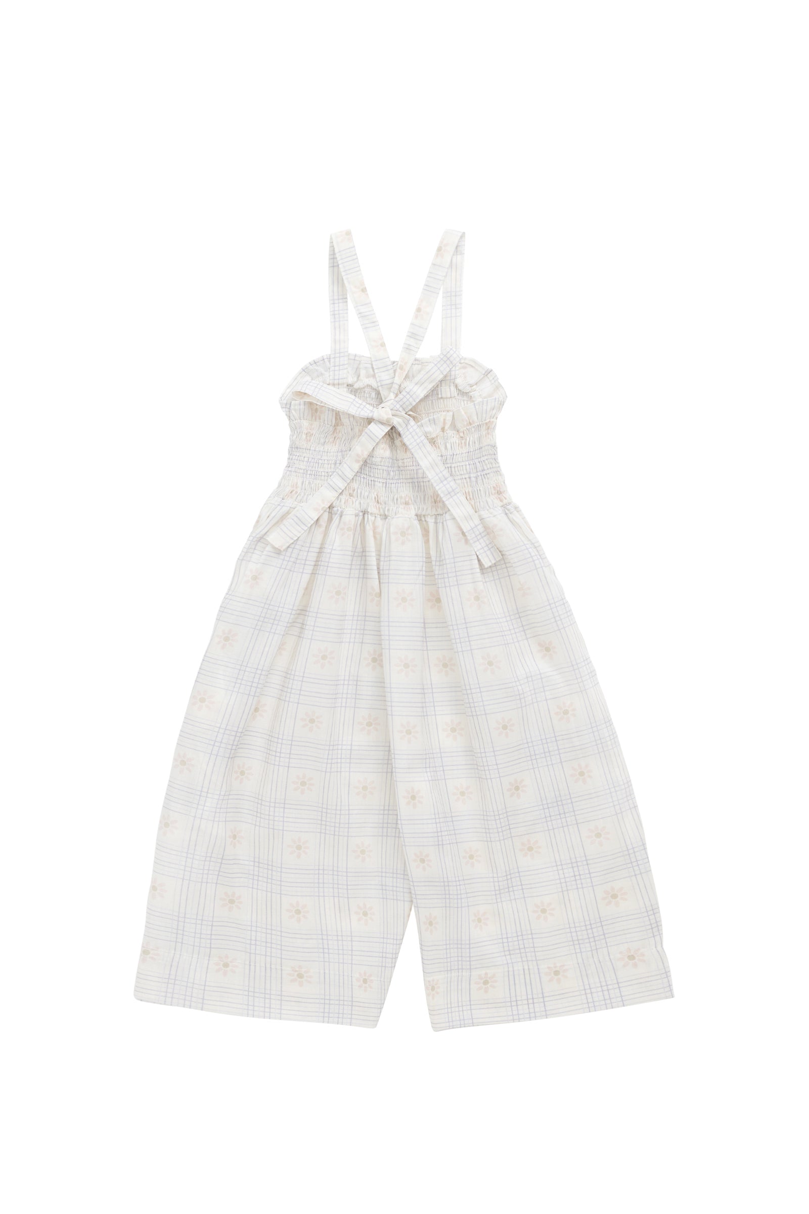 Organic Cotton Arabella Jumpsuit - Marguerite Egret