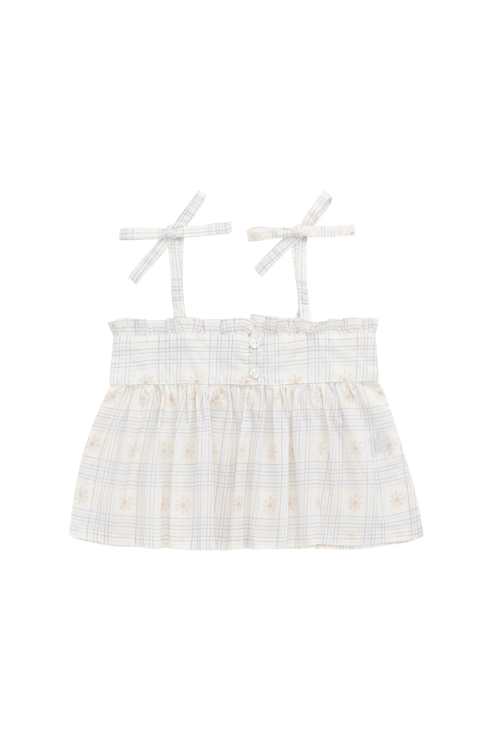 Organic Cotton Ariel Top - Marguerite Egret